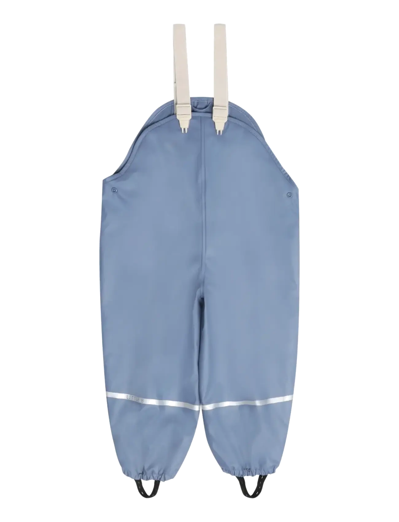 Little B - PU Set SOLID w. Fleece - vihmakomplektid - china blue - 2
