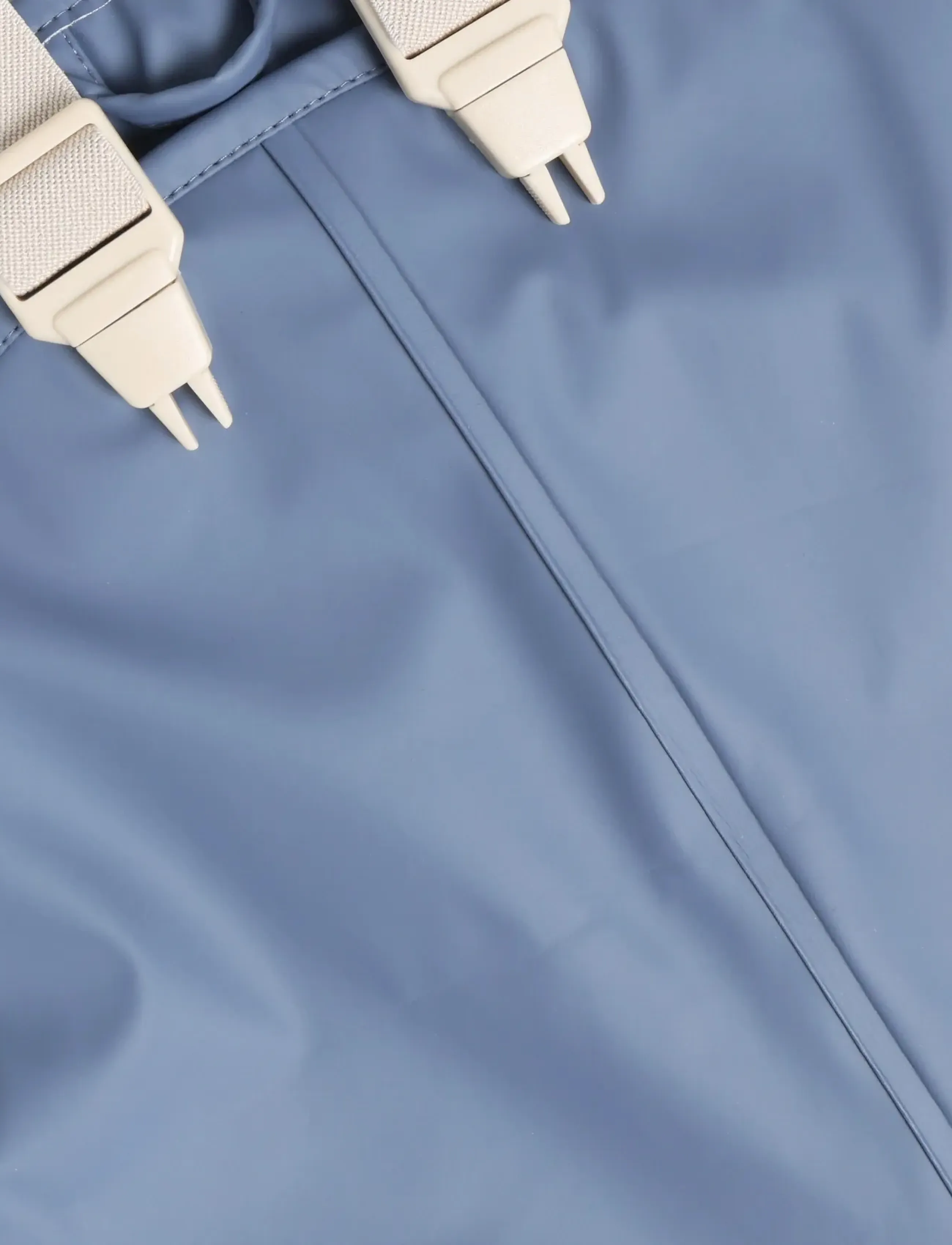 Little B - PU Set SOLID w. Fleece - vihmakomplektid - china blue - 4