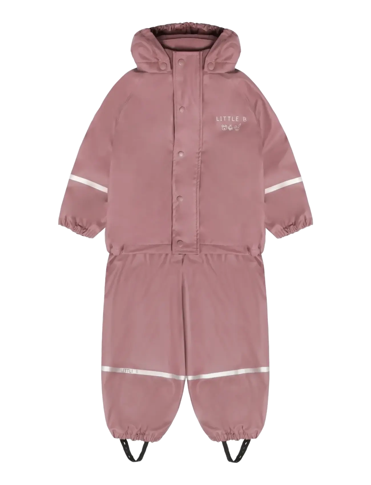 LITTLE B Pu Set Solid W. Fleece Pink - 122 - Kinder
