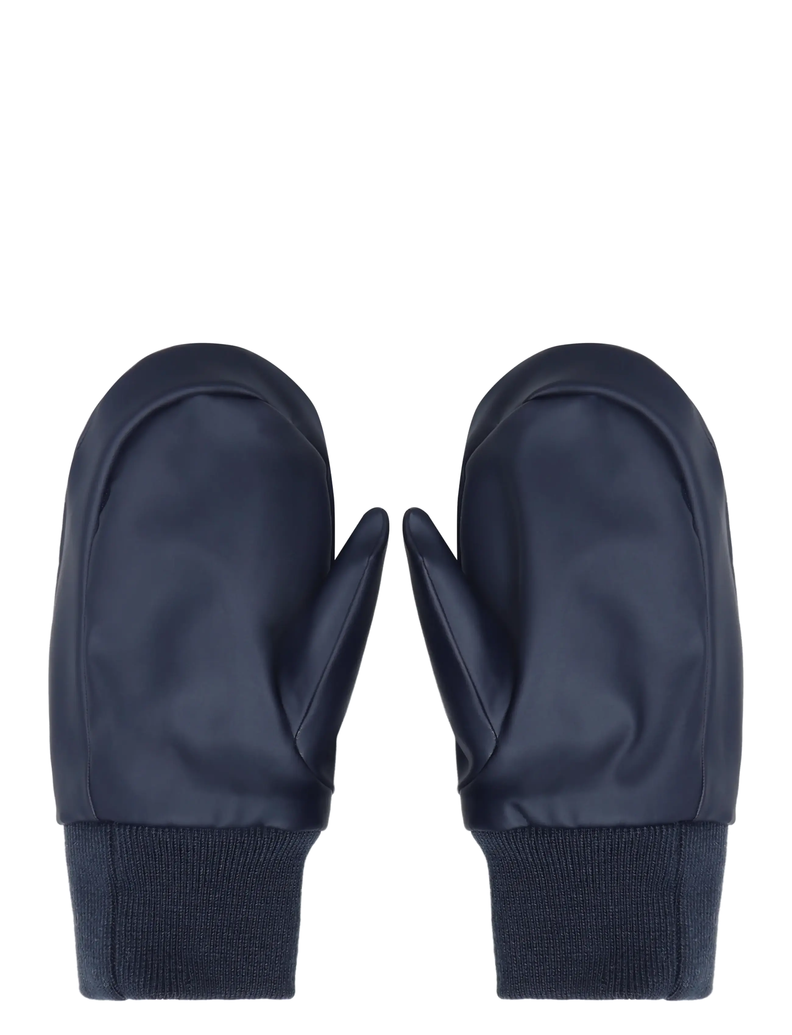 Little B - PU Padded Mittens w. Fleece - regnhandsker - navy - 1