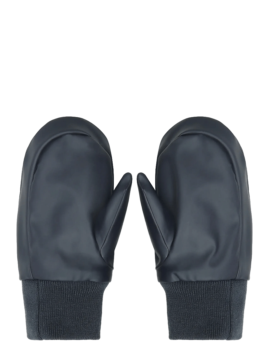 Little B - PU Padded Mittens w. Fleece - regnhandsker - navy - 1