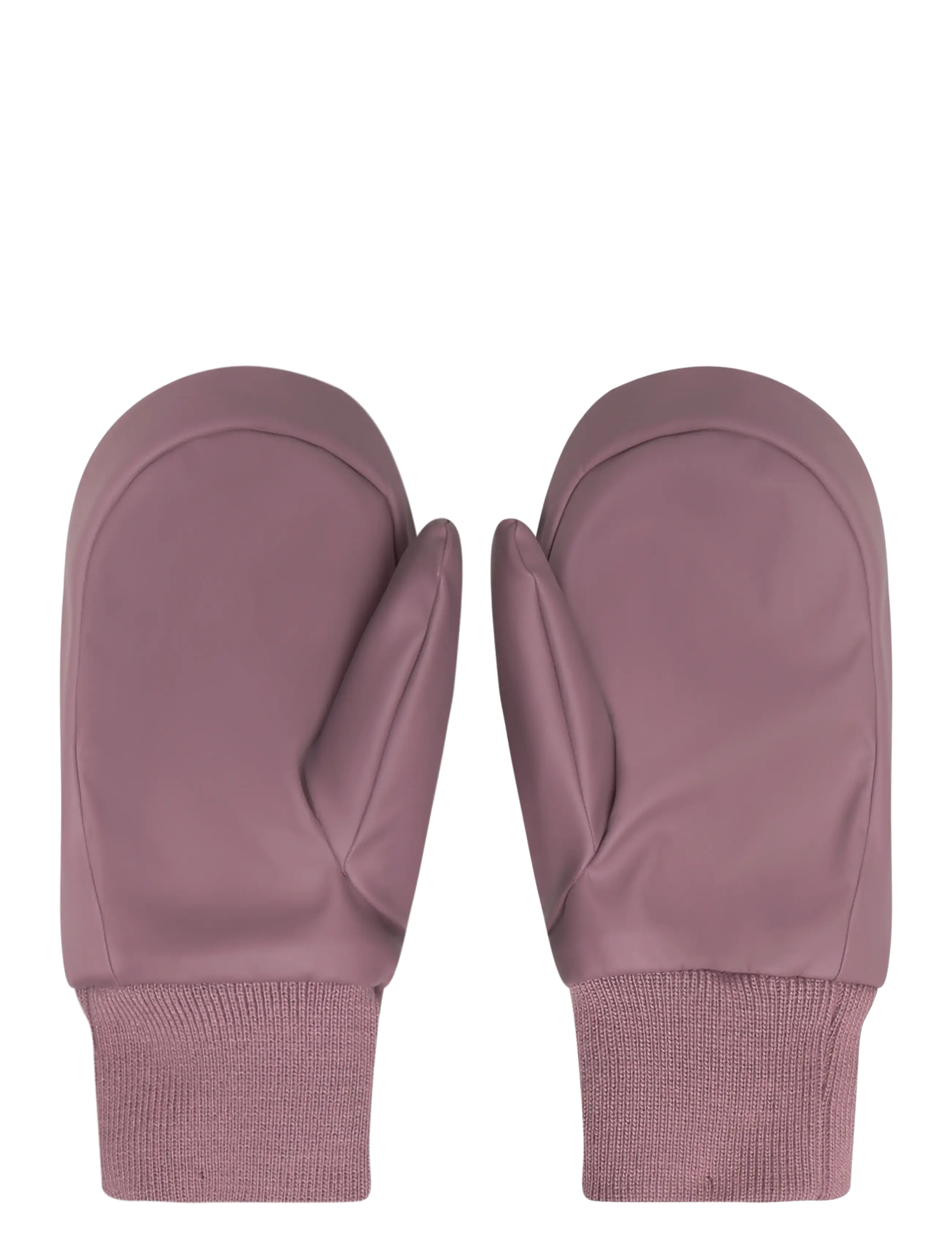 Little B - PU Padded Mittens w. Fleece - regen-handschuhe - wistful mauve - 1