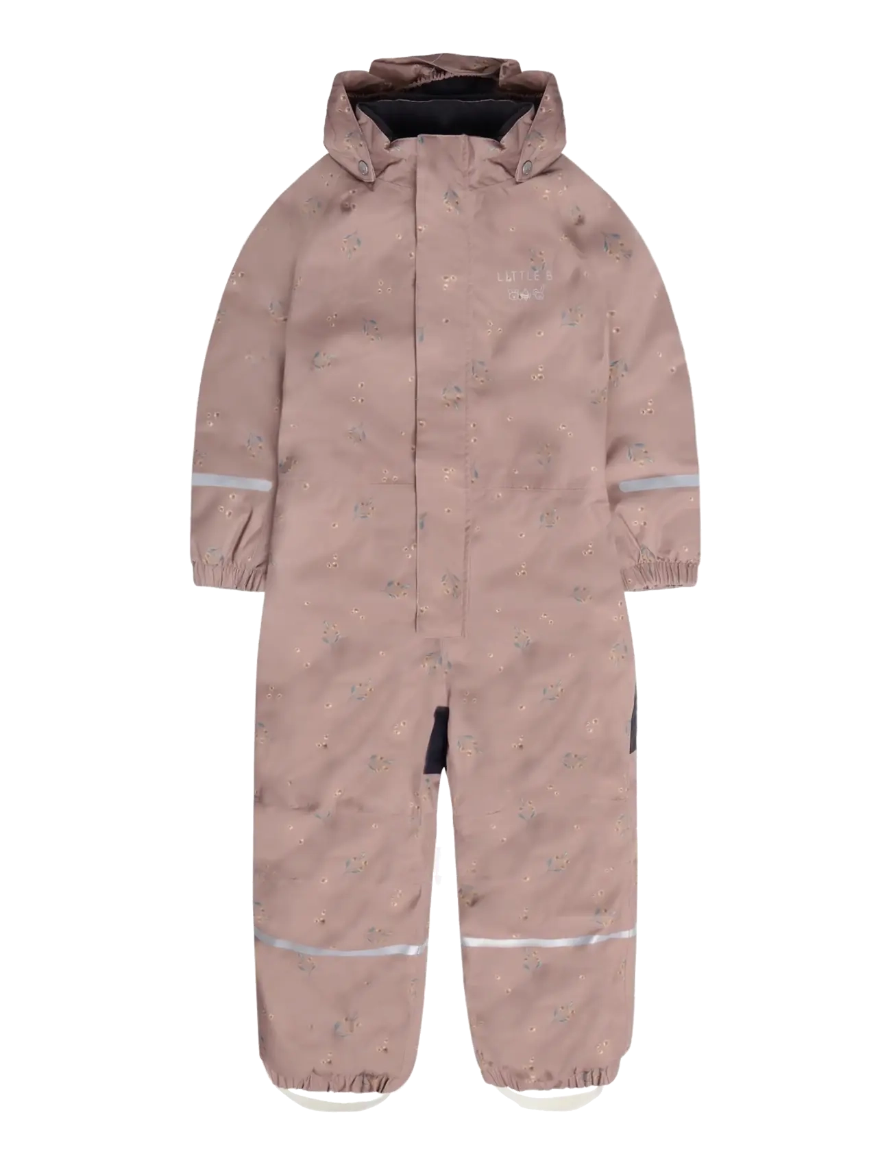 Little B Winter Coverall AOP - Õueriided - BURLWOOD / pink/rose