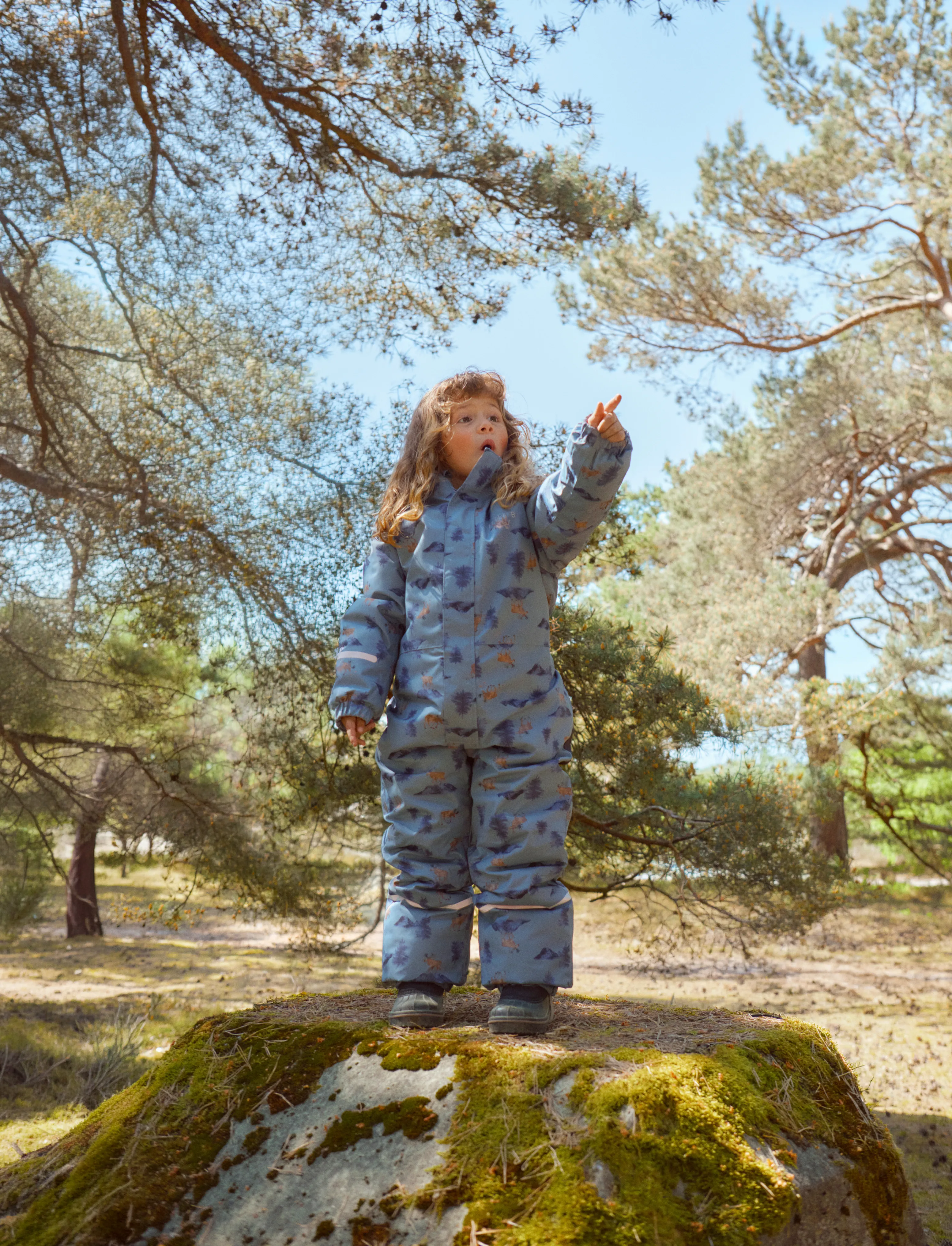 Little B Winter Coverall Aop, 92, Coveralls, Blau - Snow-ski Coveralls & Sets, Kinder