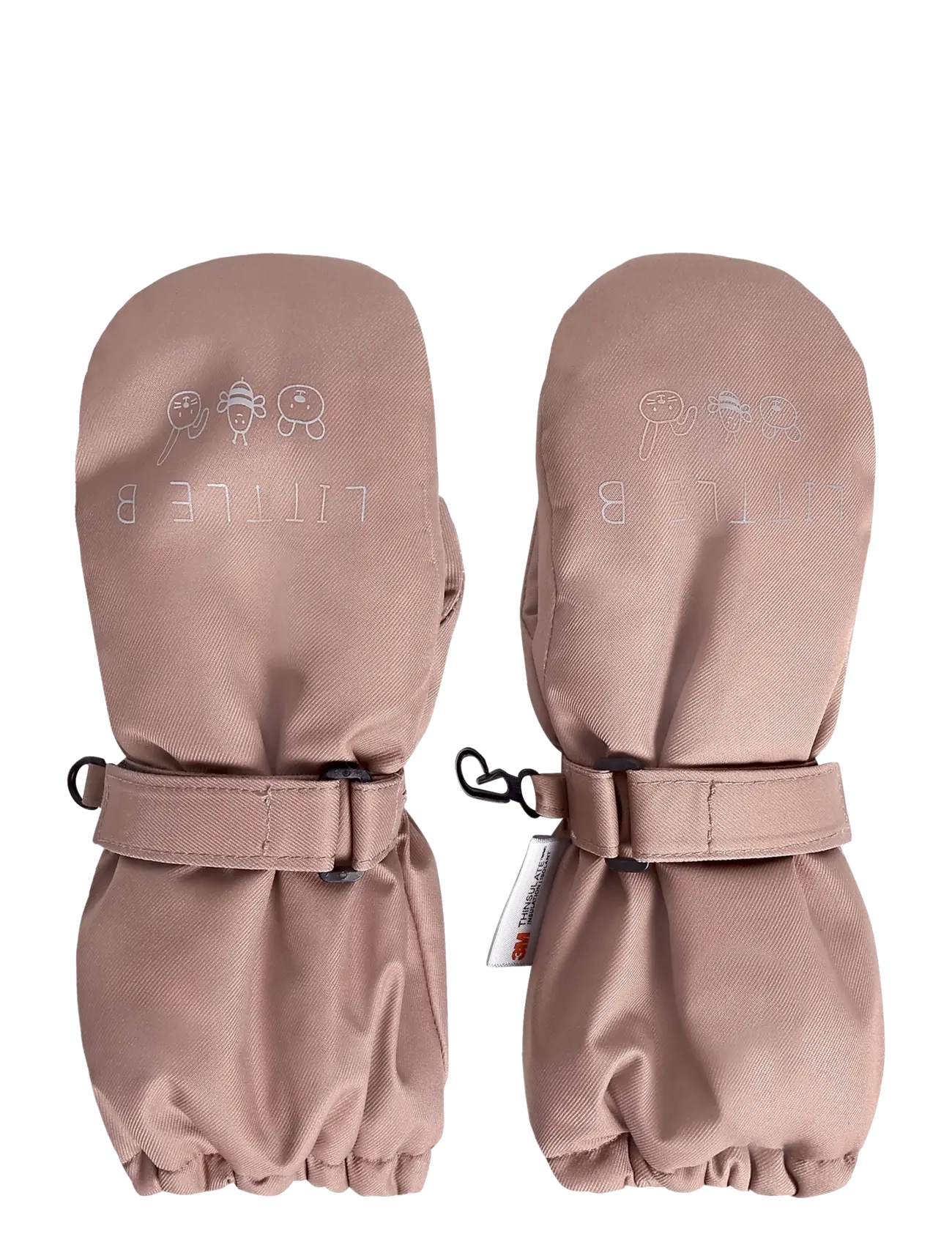 Little B Mittens - Vinteraccessoarer - BURLWOOD / pink/rose