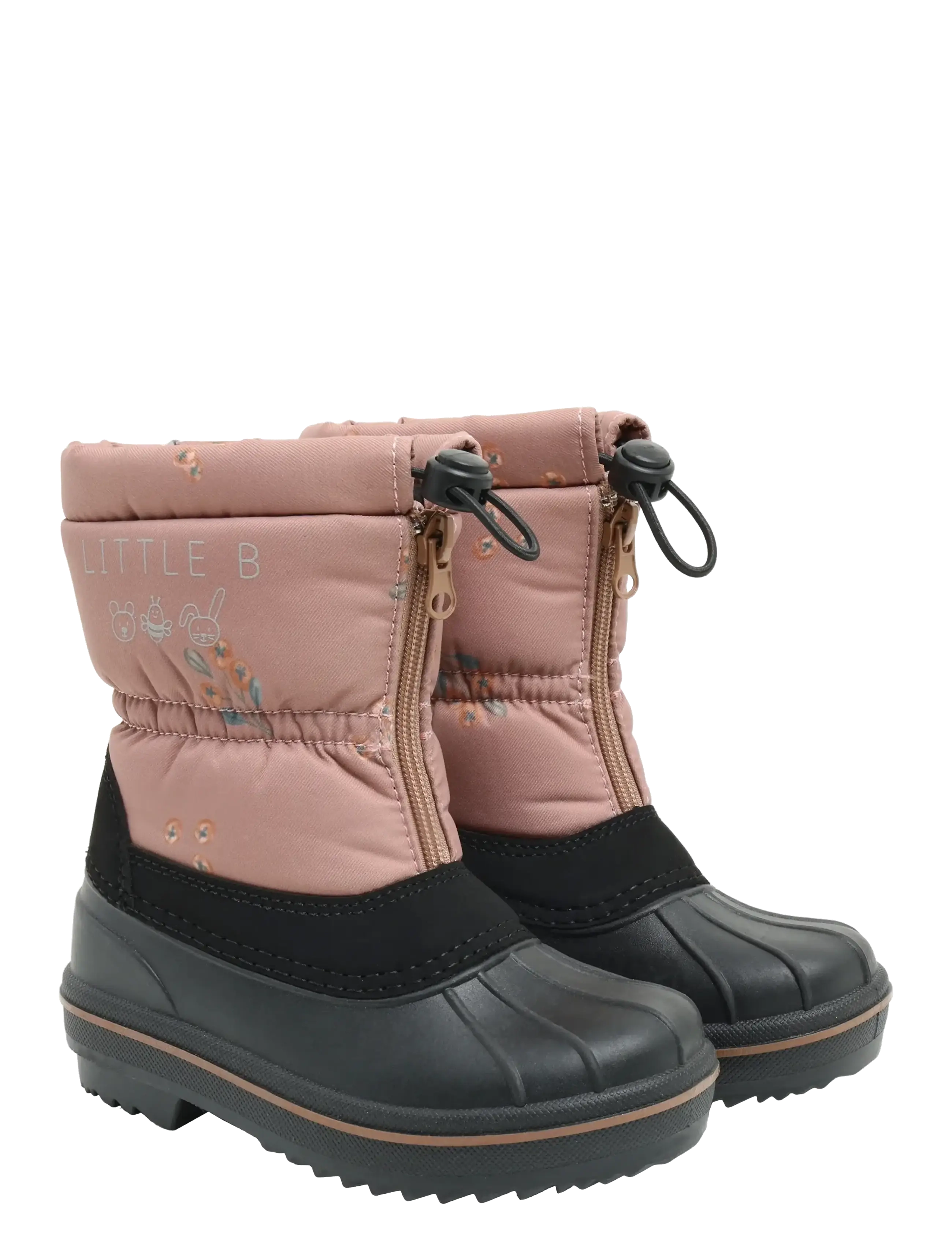 Little B Winter Boots AOP - Sko - BURLWOOD / pink/rose