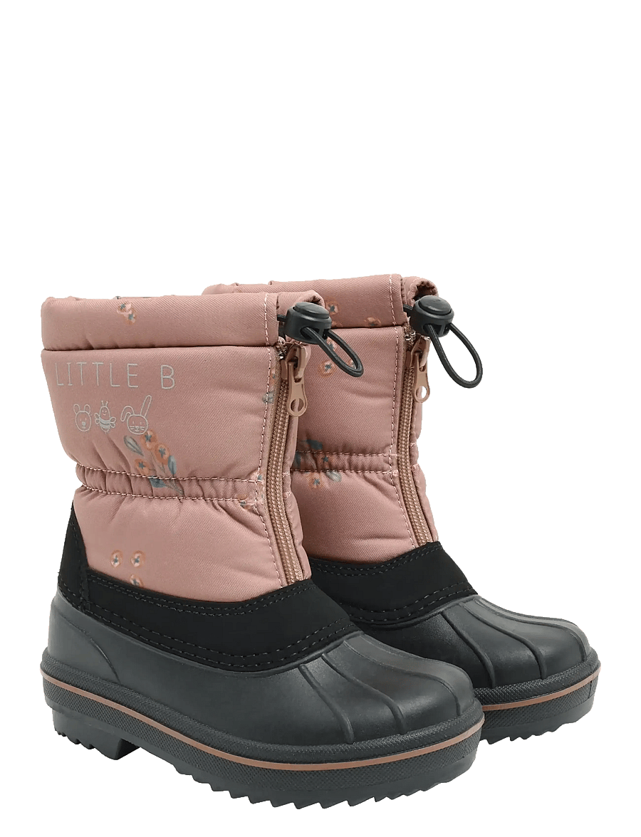 Little B - Winter Boots AOP - vinterstøvler - burlwood - 0