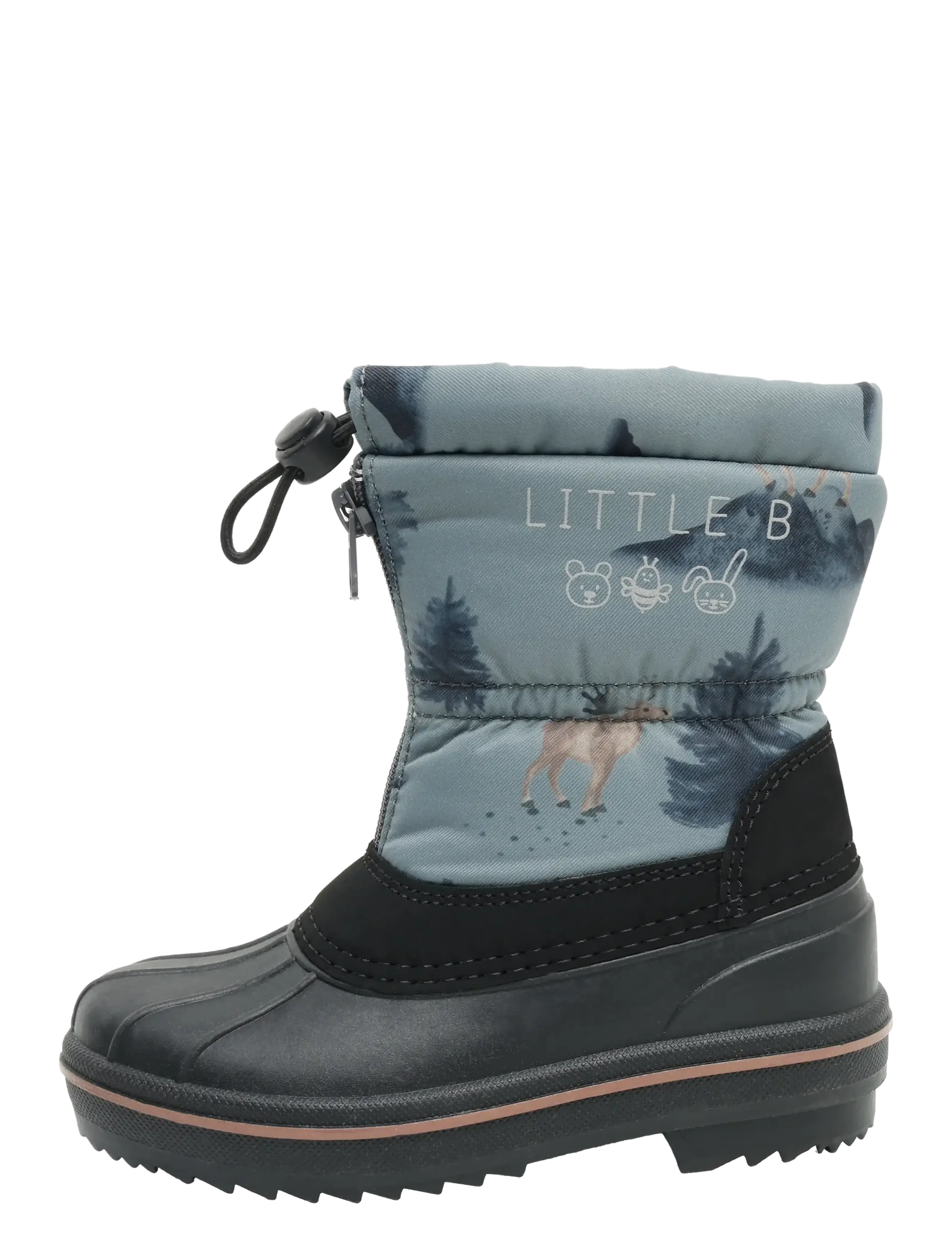 Little B - Winter Boots AOP - vinterstövlar - stormy weather - 1