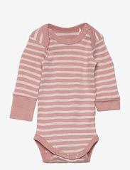 Little B - Baby body long sleeve cotton - långärmade - vintage soft powder stripe - 2