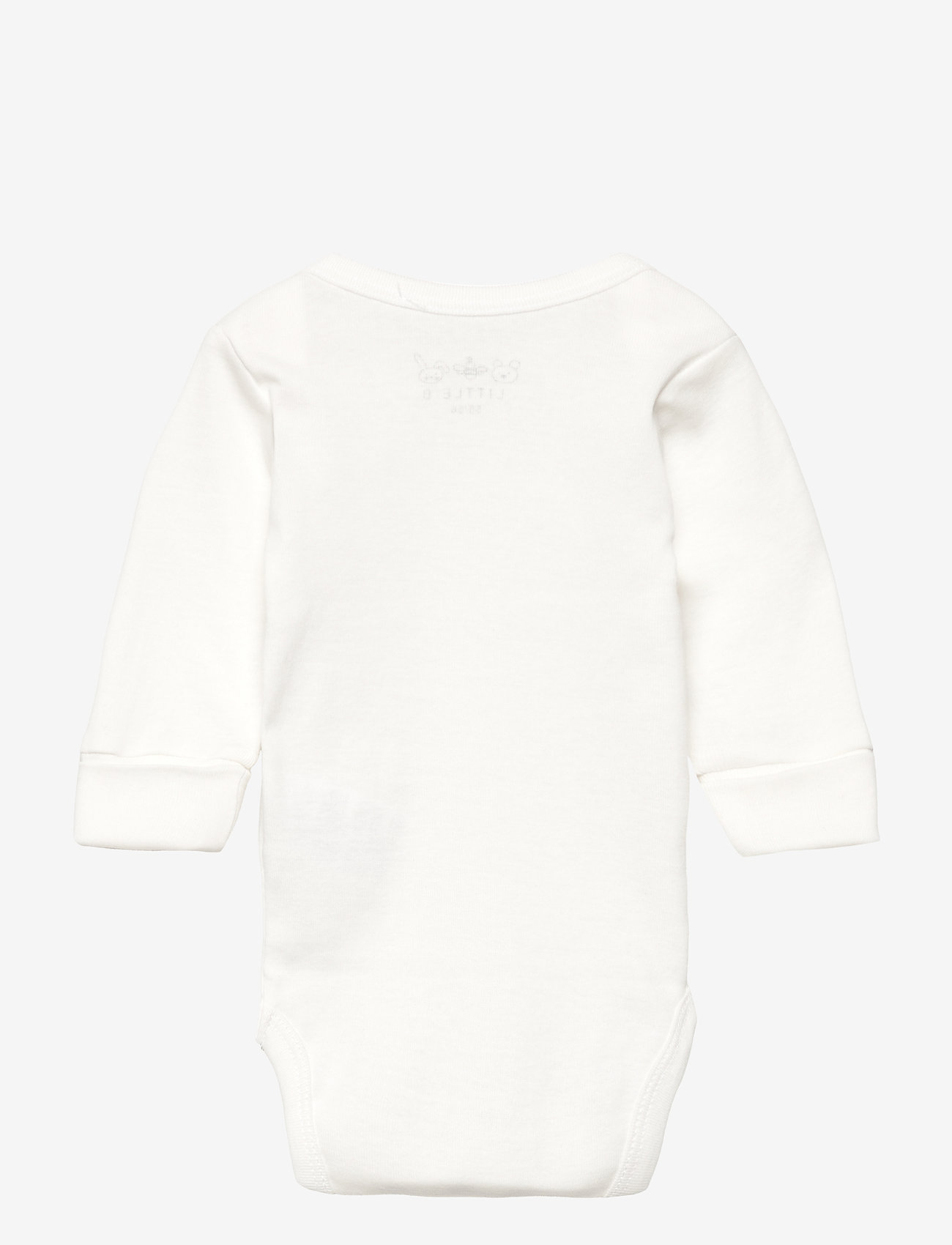 Little B - Baby body long sleeve cotton - pikkade varrukatega - new white - 1