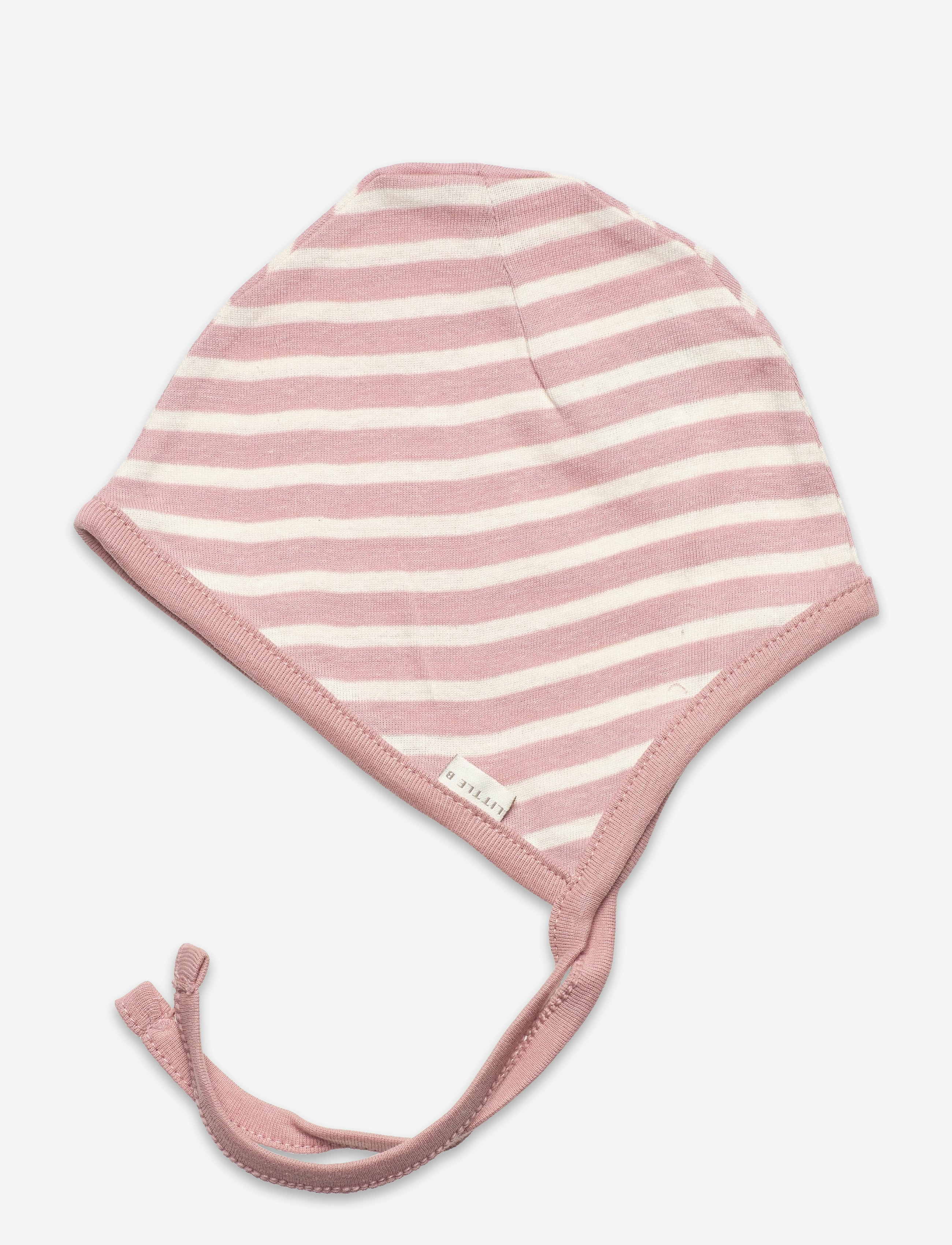 Little B - Baby hat cotton - laveste priser - vintage soft powder stripe - 1