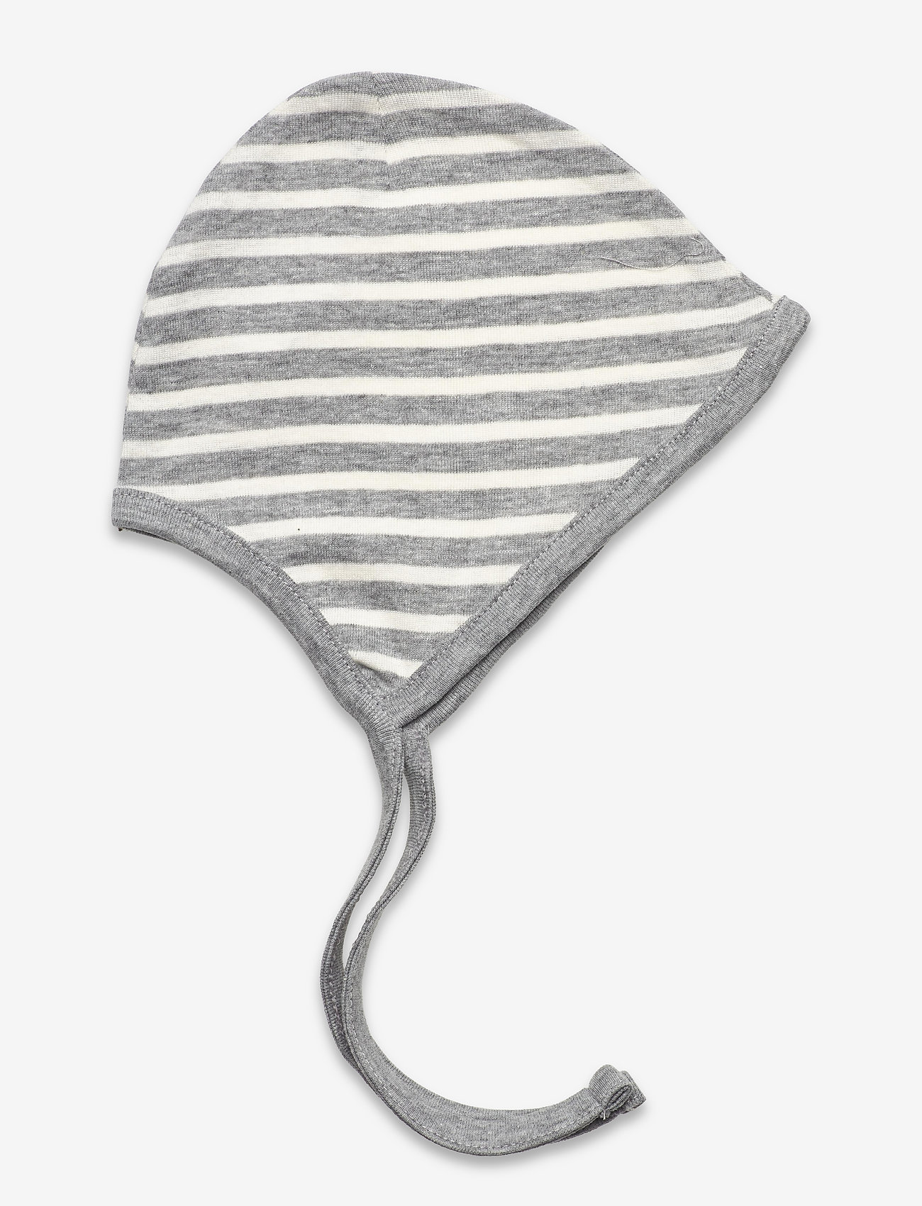 Little B - Baby hat cotton - kepuraitės kūdikiams - light grey stripe - 0