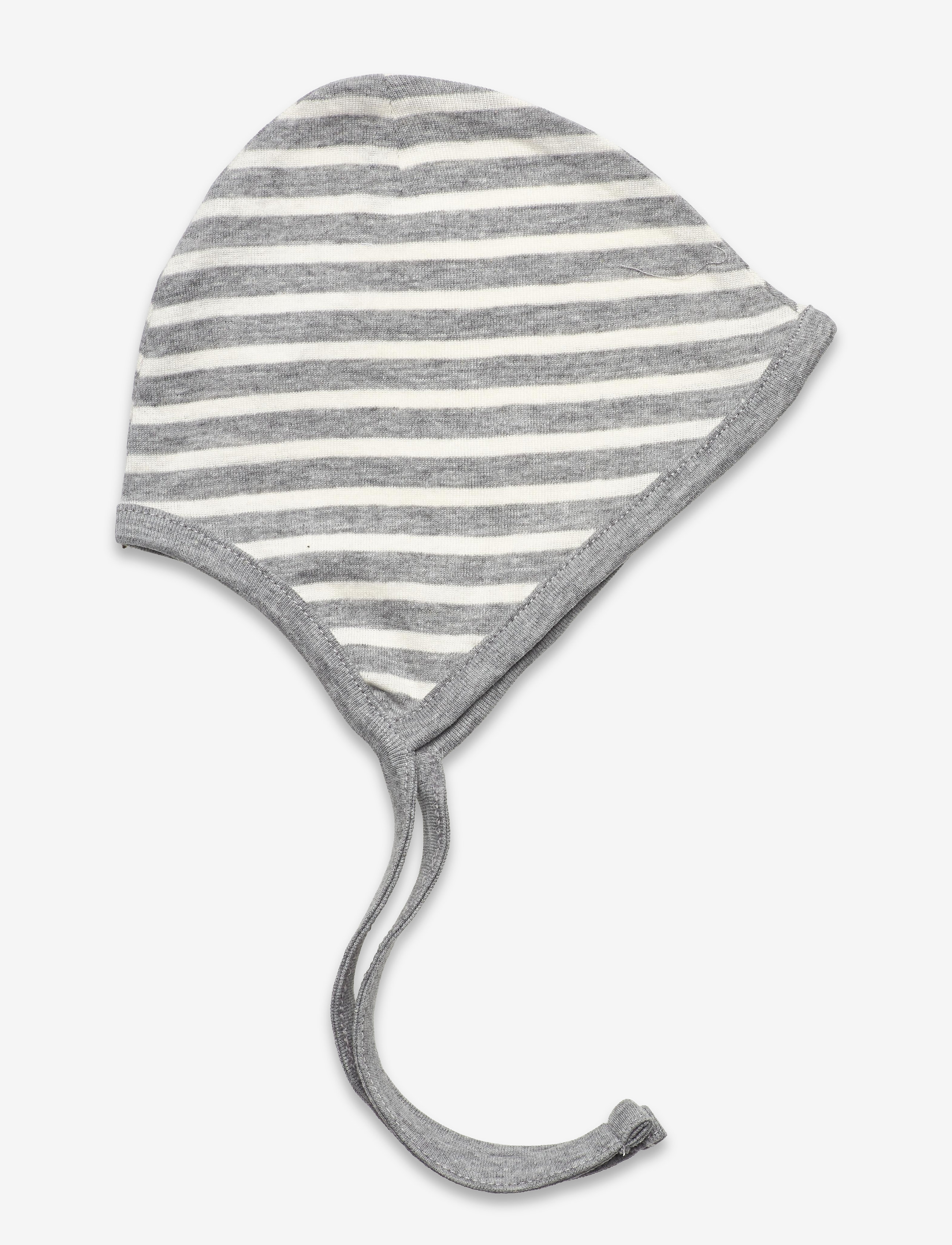 Little B Baby hat cotton - Hoed - LIGHT GREY STRIPE / multi