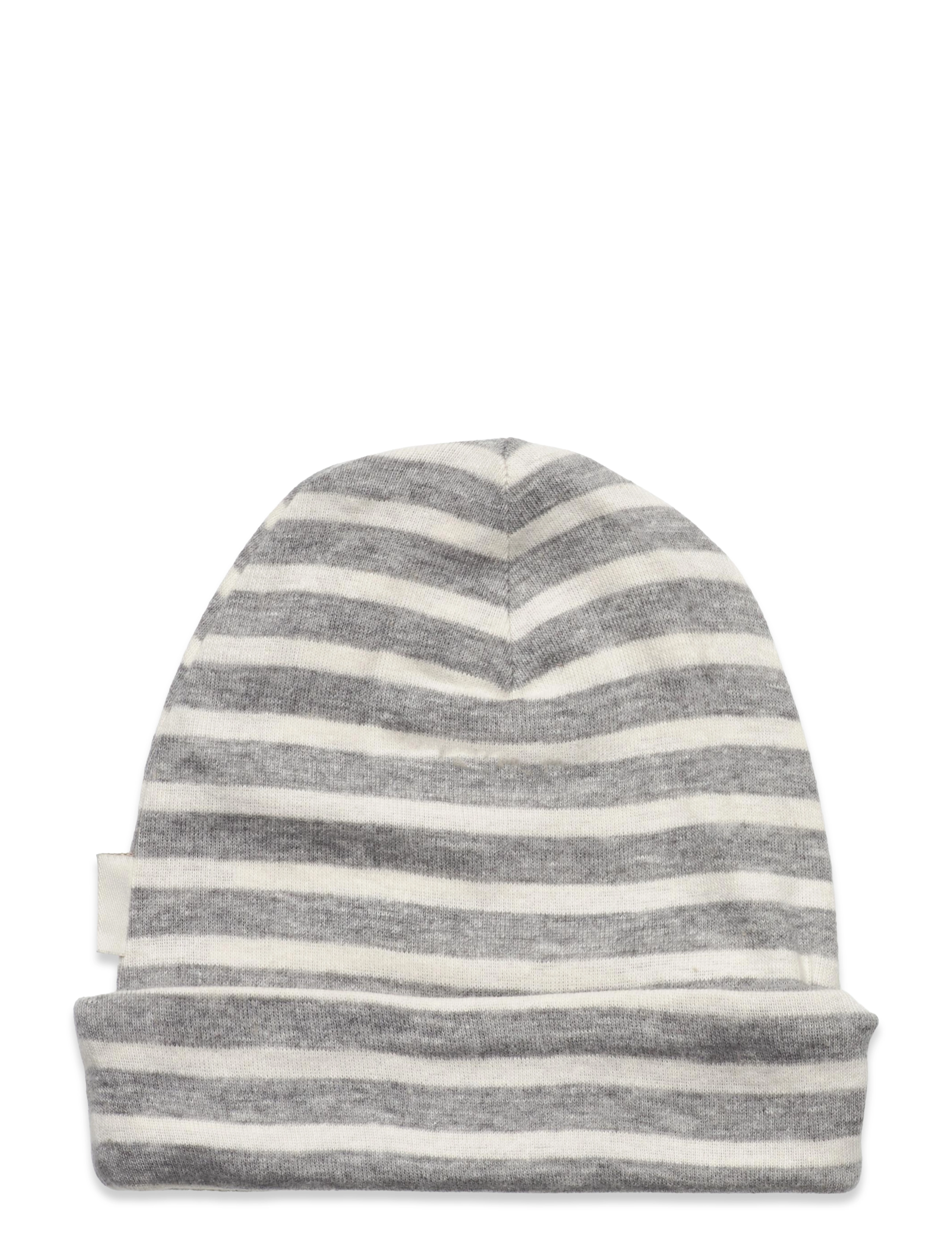 Little B - Baby hat cotton - laveste priser - light grey stripe - 1