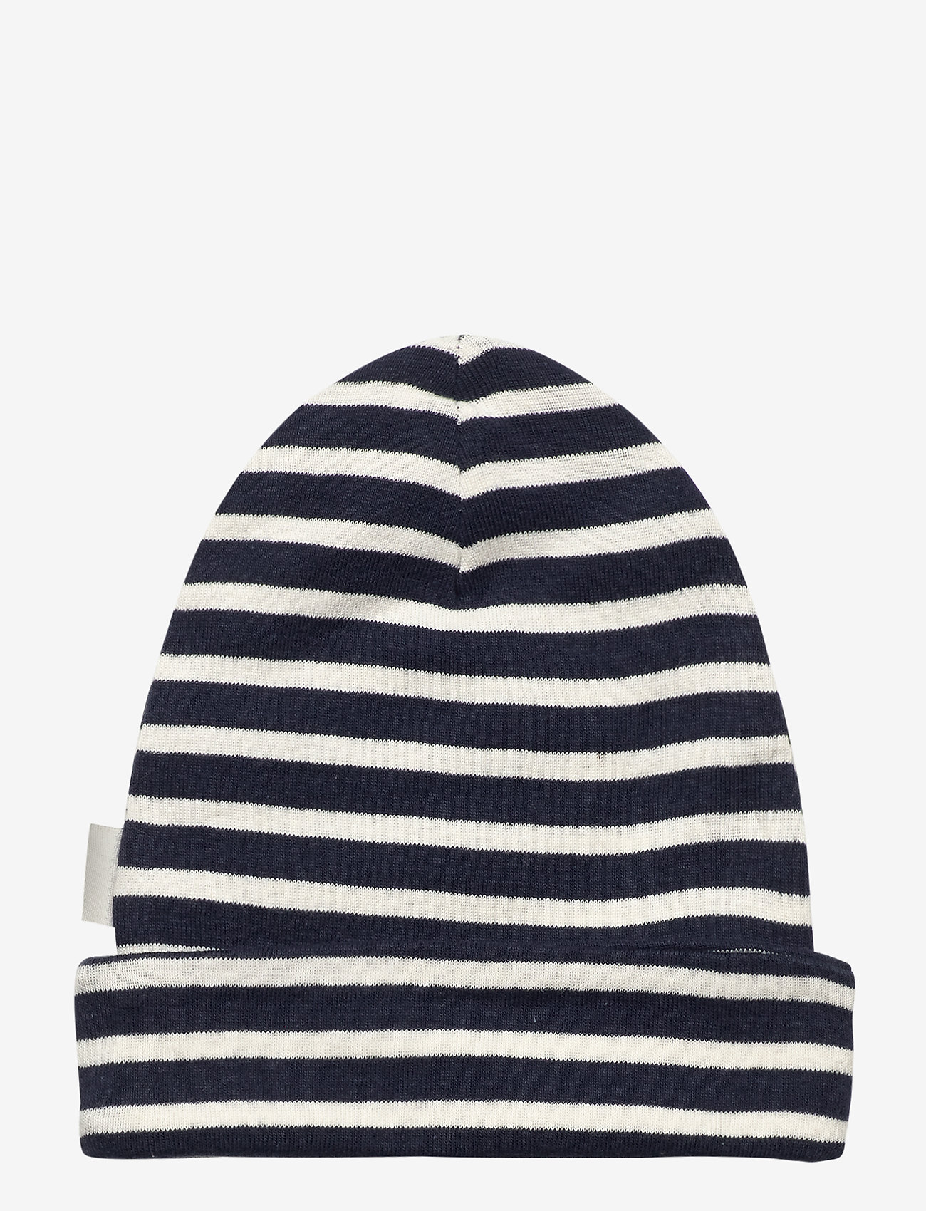 Little B - Baby hat cotton - zemākās cenas - navy ivory stripe - 1