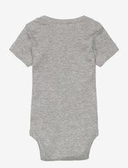 Little B - Baby body short sleeve cotton - kortermede - light grey melange - 1