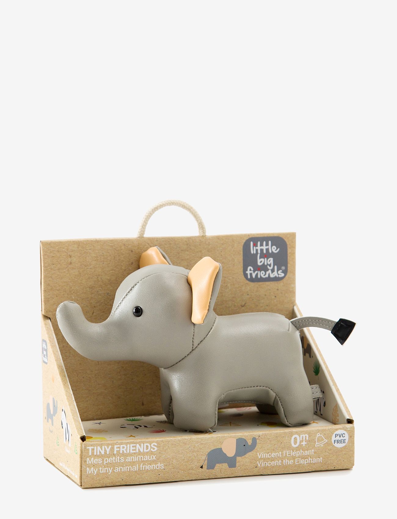 Little big friends - Tiny Friends - Vincent the Elephant - pehmoeläimet - grey - 2
