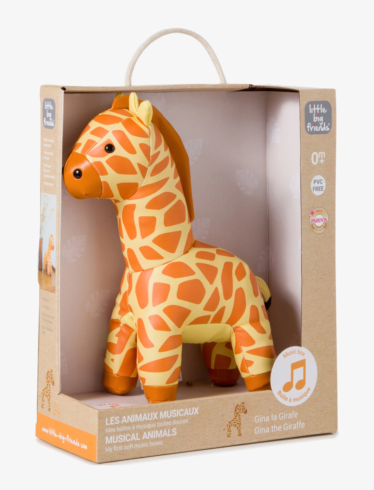 Little big friends - Musical Animals - Gina The Giraffe - interaktive dyr - yellow - 3