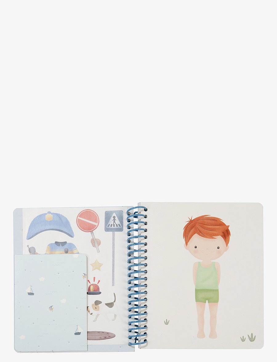 Little Dutch - Little Dutch - Dress me up Book Jim & Friends - målar- & pysselböcker - blue - 2