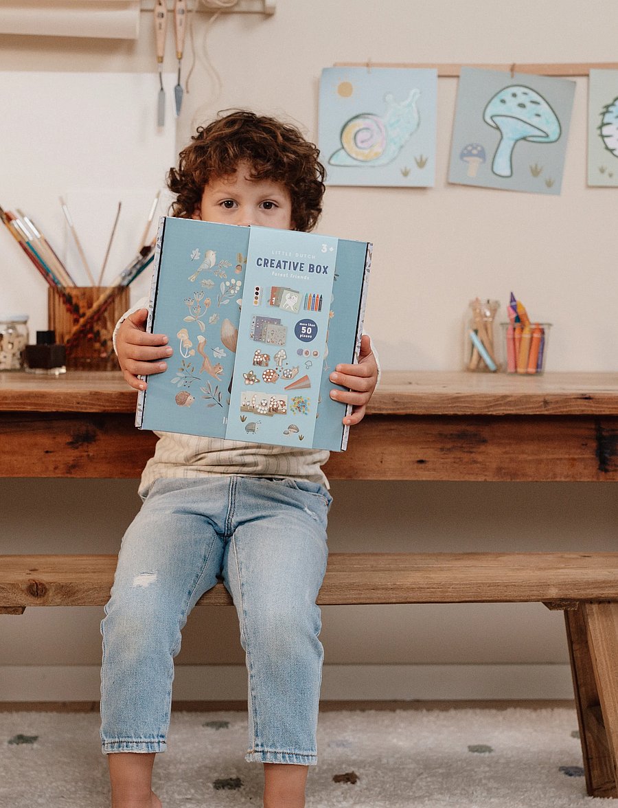 Little Dutch - Creativity box - Forest Friends - målar- & pysselböcker - blue - 0