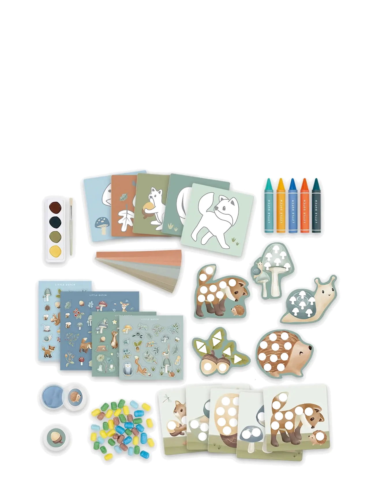 Little Dutch - Creativity box - Forest Friends - målar- & pysselböcker - blue - 3