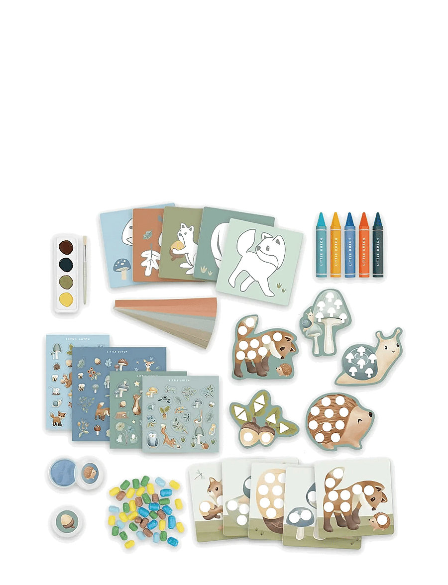 Little Dutch - Creativity box - Forest Friends - målar- & pysselböcker - blue - 3
