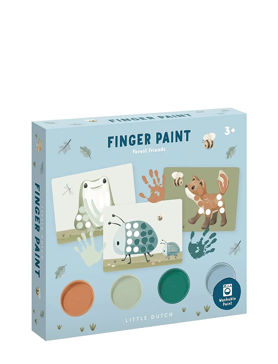 Little Dutch - Little Dutch - Fingerpaint set - Forest Friends - male- & kreabøger - multi - 0