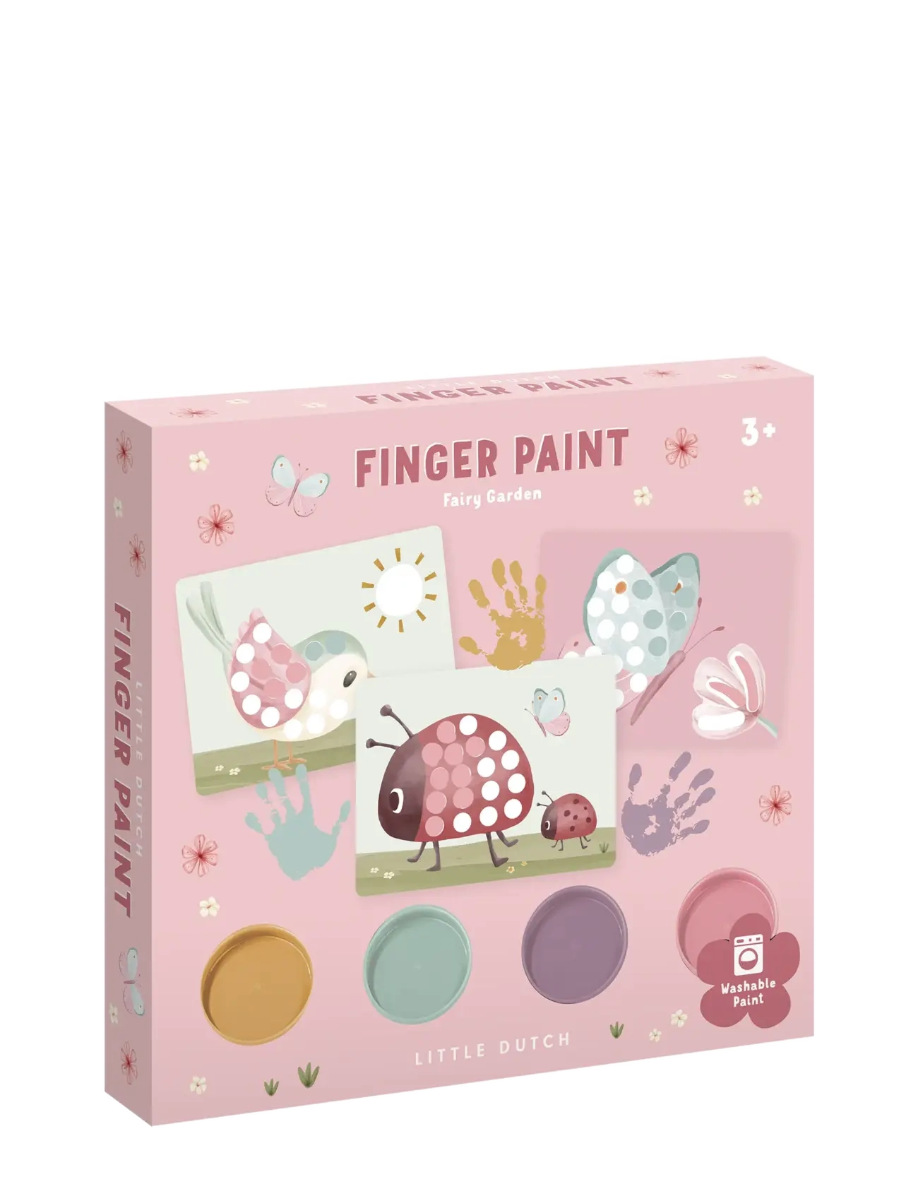 Little Dutch Little Dutch - Fingerpaint Set - Fairy Garden, One Size, Multi/patterned, Tegning > Malebøger Og Håndarbejdsbøger, Børn