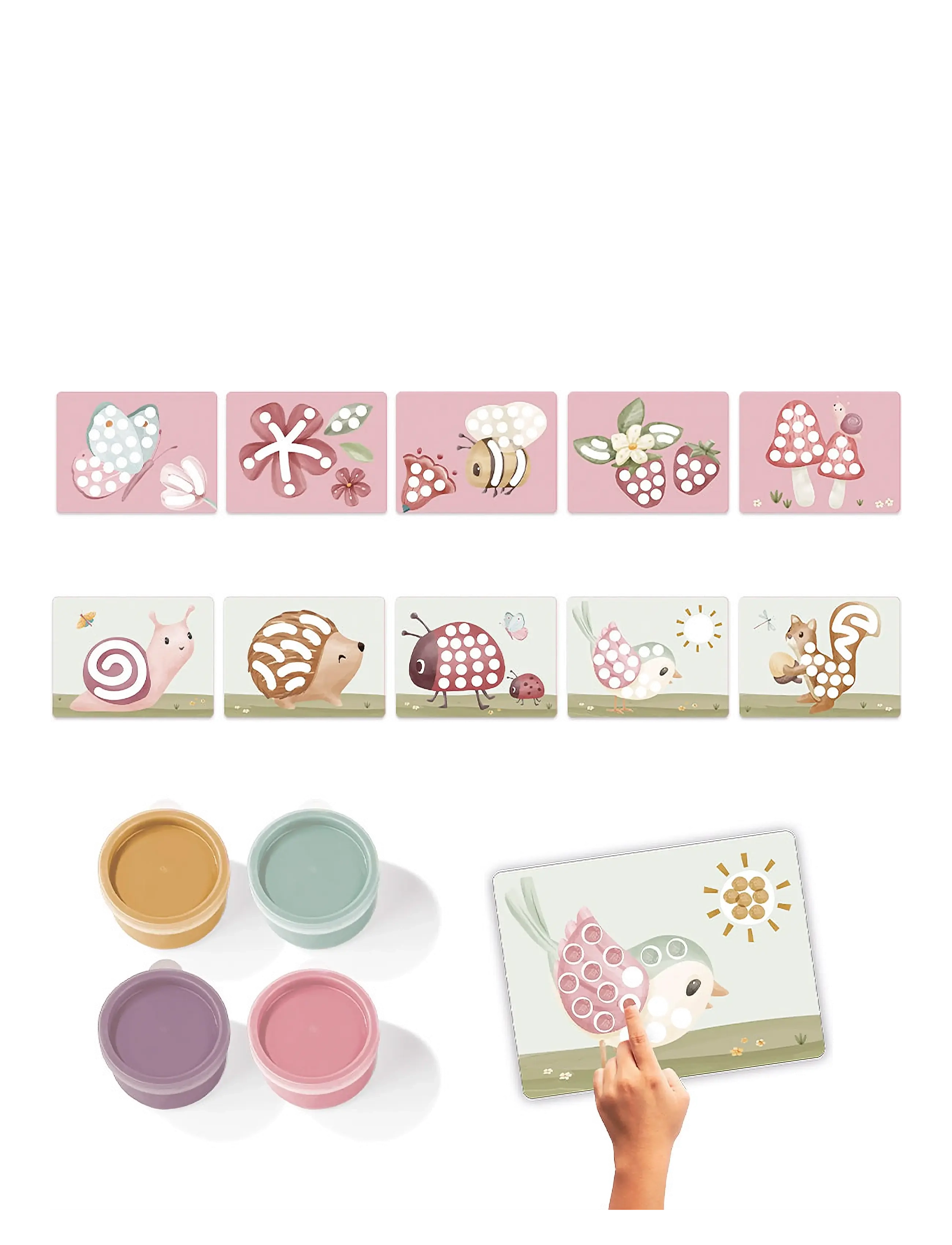 Little Dutch - Little Dutch - Fingerpaint set - Fairy Garden - male- & kreabøger - multi - 1