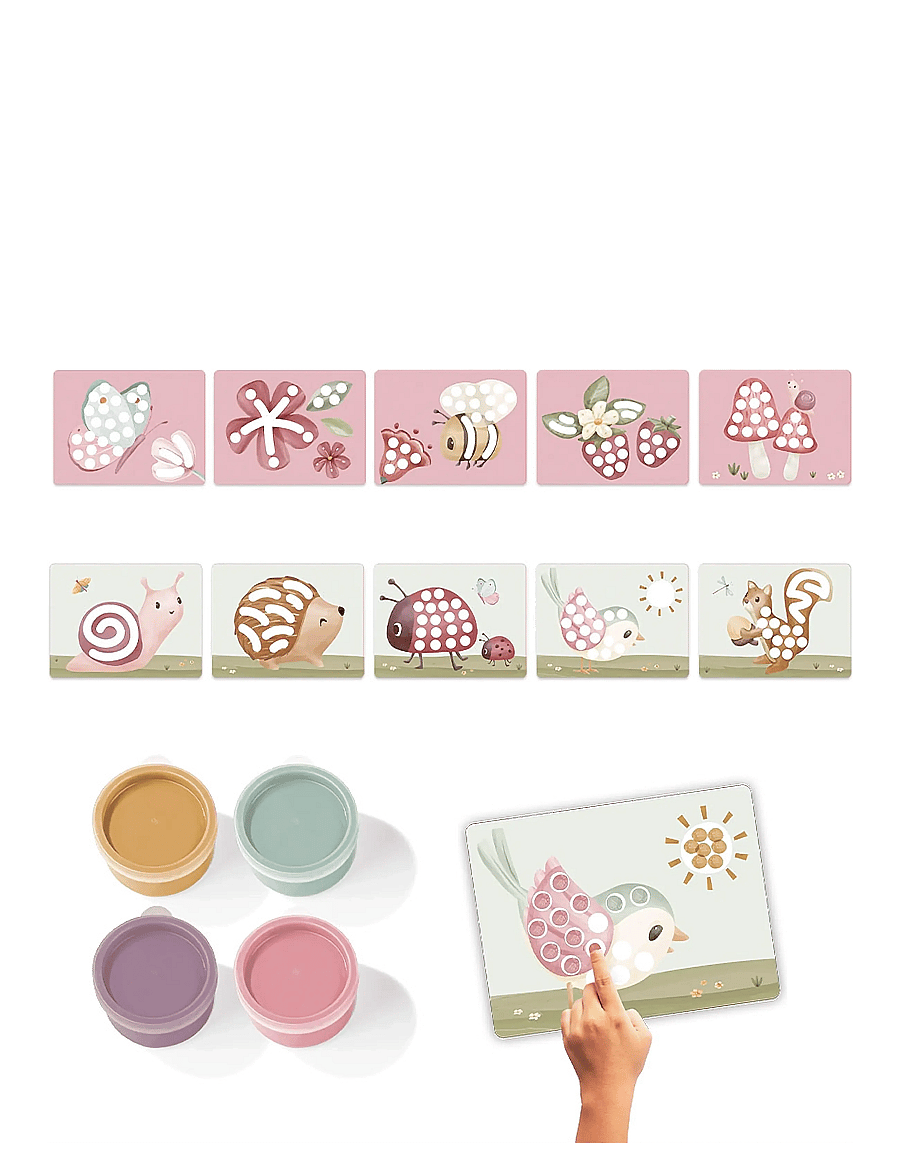 Little Dutch - Little Dutch - Fingerpaint set - Fairy Garden - målar- & pysselböcker - multi - 1