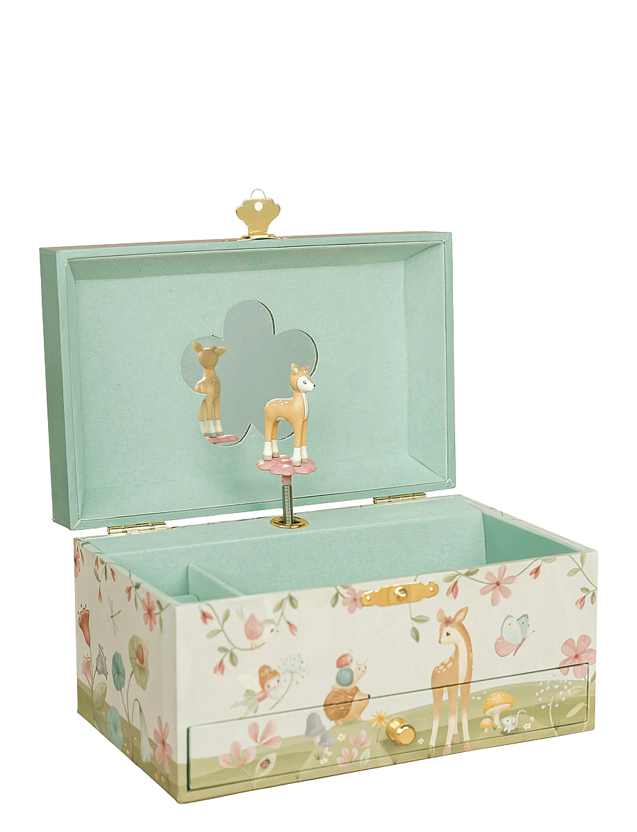 Little Dutch - Little Dutch Jewellerybox Deer Forest Friends - smyckeskrin - green - 1