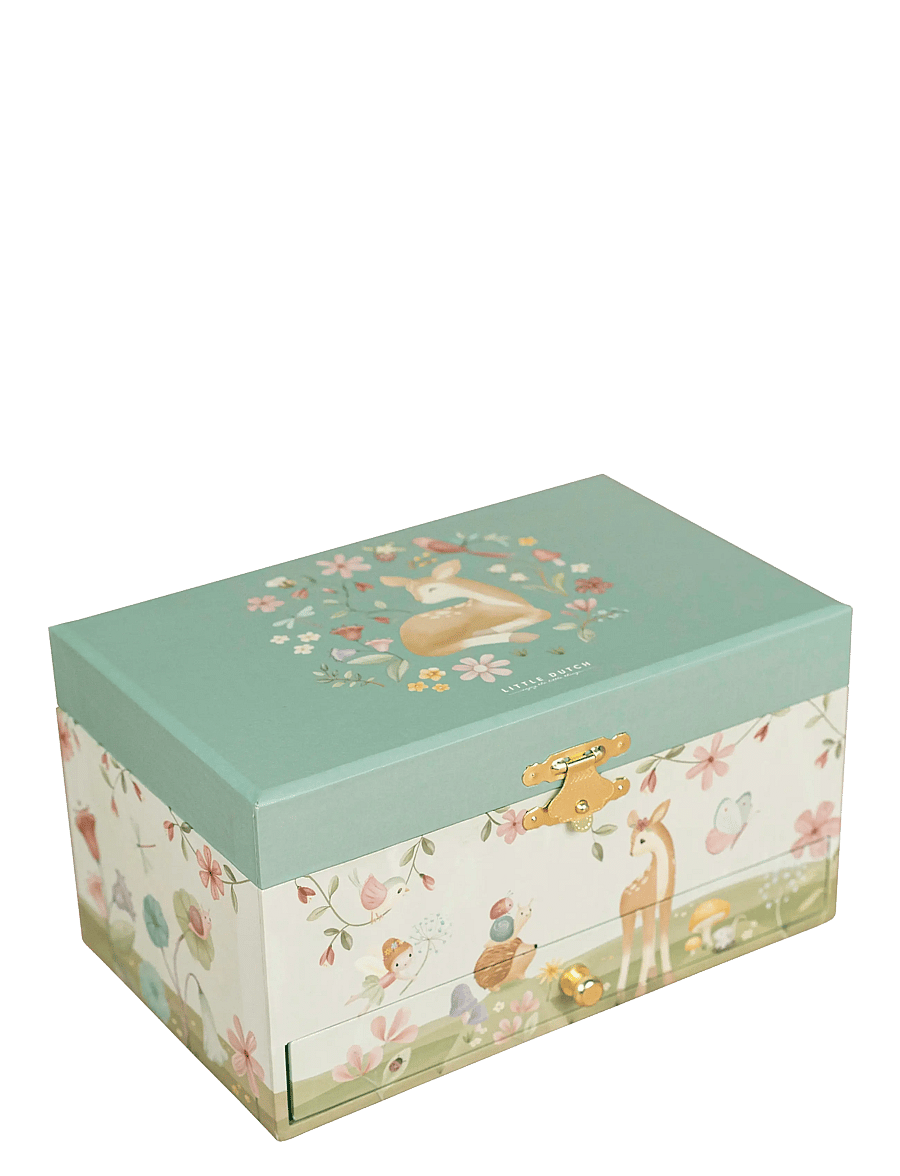 Little Dutch - Little Dutch Jewellerybox Deer Forest Friends - smyckeskrin - green - 2