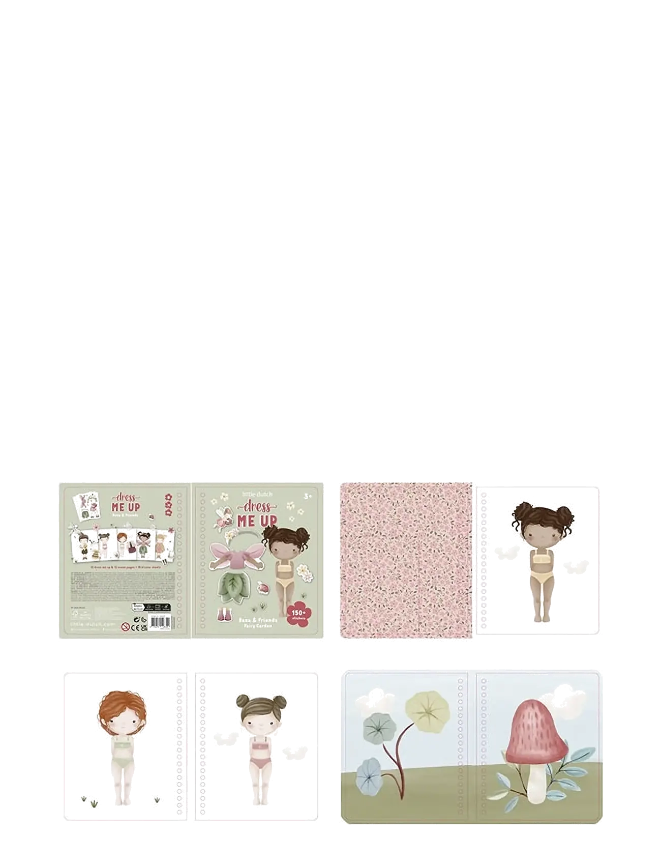 Little Dutch - Little Dutch - Dress Up Book - Fairy Garden - klistermærker - green - 1