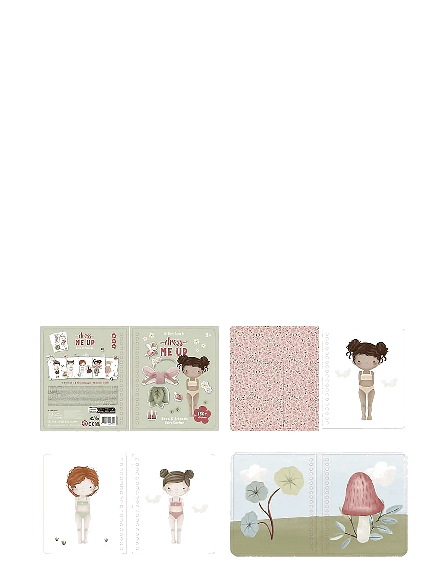 Little Dutch - Little Dutch - Dress Up Book - Fairy Garden - klistermärken - green - 1