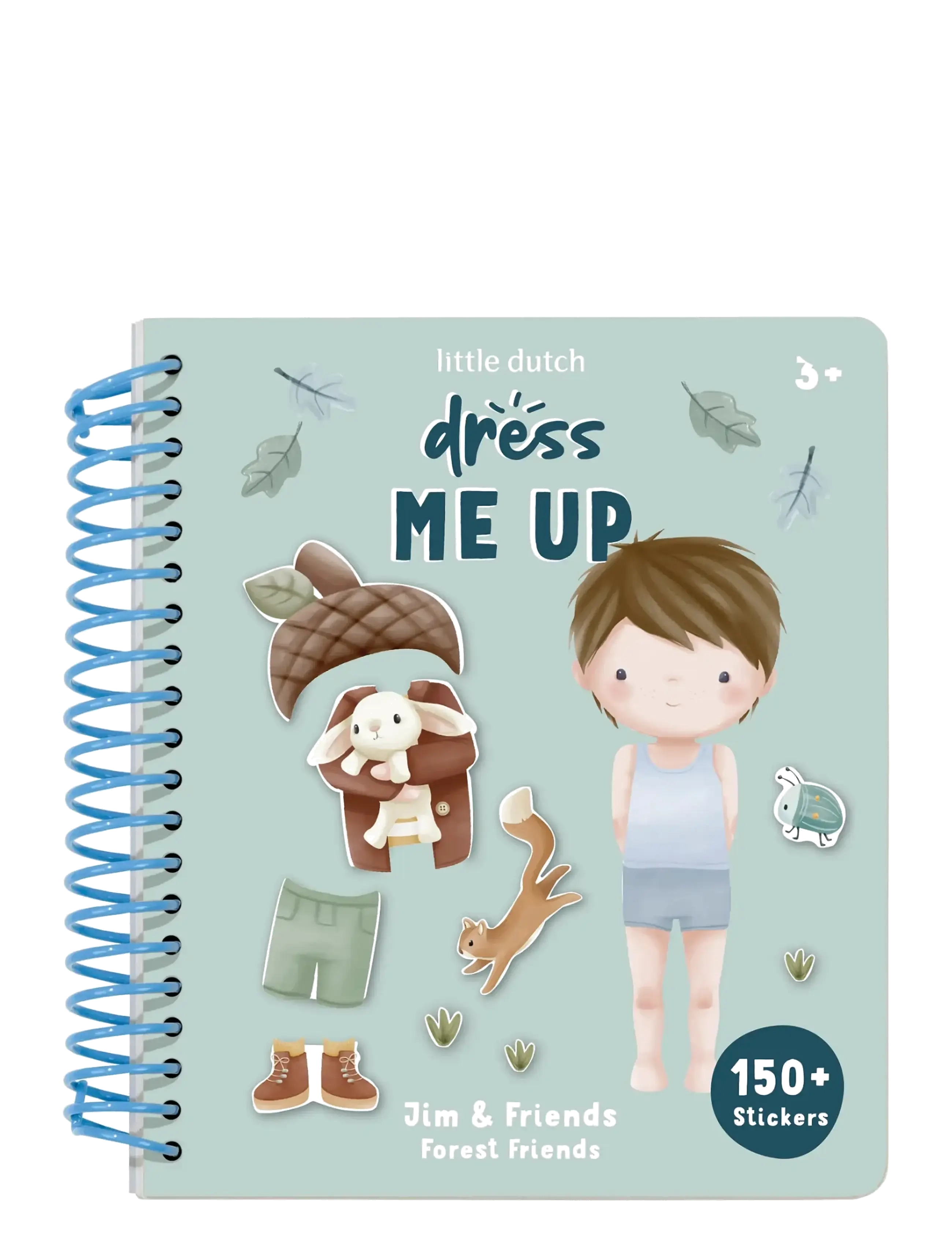 Little Dutch Dress up book - Forest Friends - Barnböcker - BLUE / blue