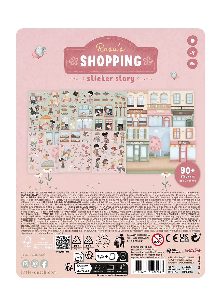 Little Dutch - Sticker story Rosa - klistermärken - pink - 2