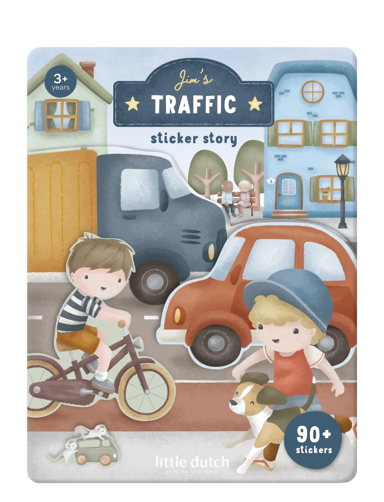Little Dutch Sticker Story Jim, Stickers, Blå, Str: ONE SIZE
