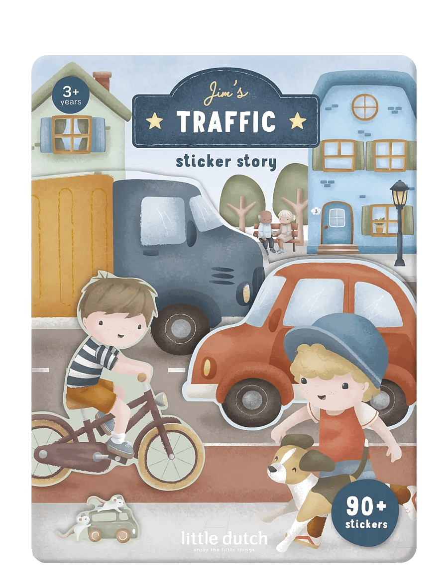 Little Dutch - Sticker story Jim - klistermärken - blue - 0