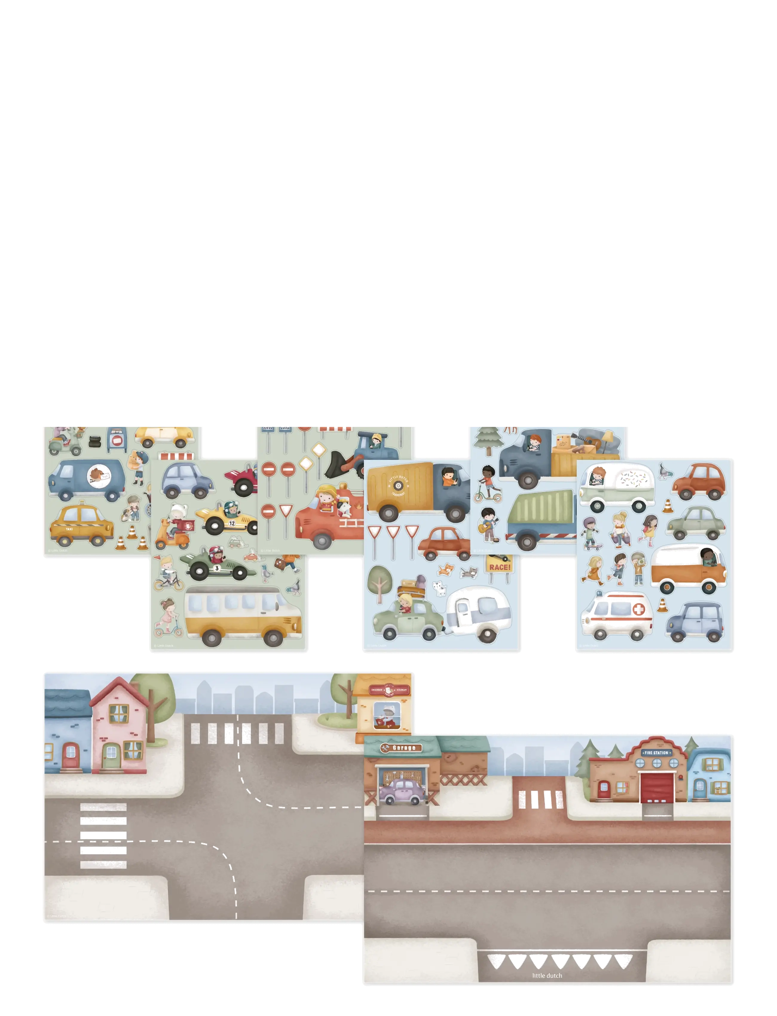 Little Dutch - Sticker story Jim - klistermærker - blue - 1