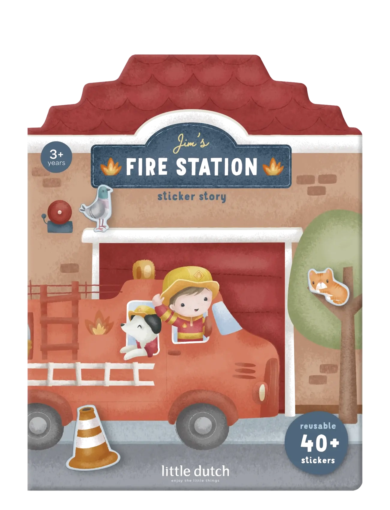 Little Dutch Re-usable Sticker Booklet Jim - Leksaker - BLUE / blue