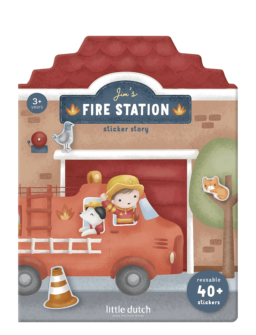 Little Dutch - Re-usable Sticker Booklet Jim - klistermärken - blue - 1