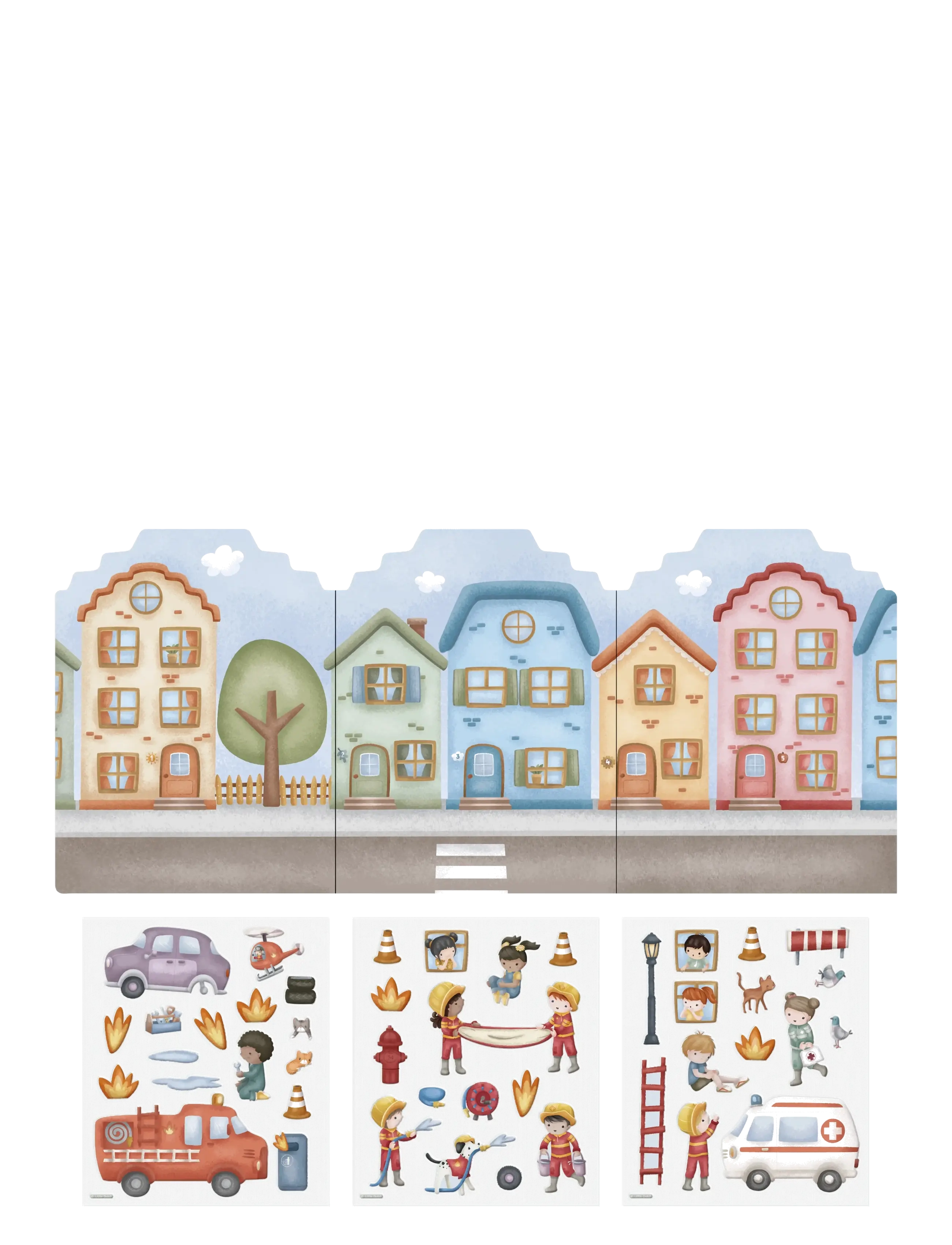 Little Dutch - Re-usable Sticker Booklet Jim - klistermärken - blue - 3