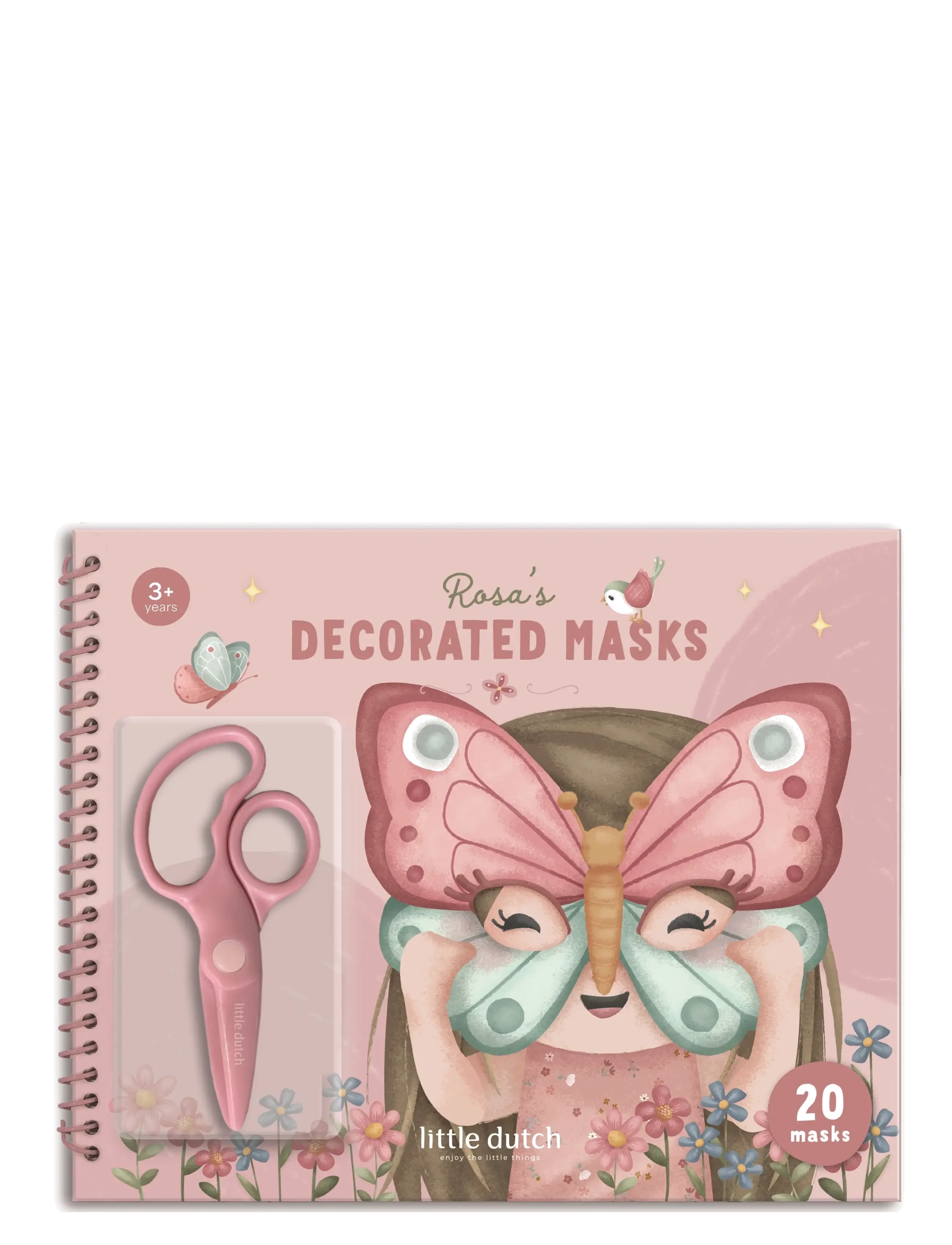 Little Dutch Book with scissor Rosa - Leksaker - PINK / pink/rose