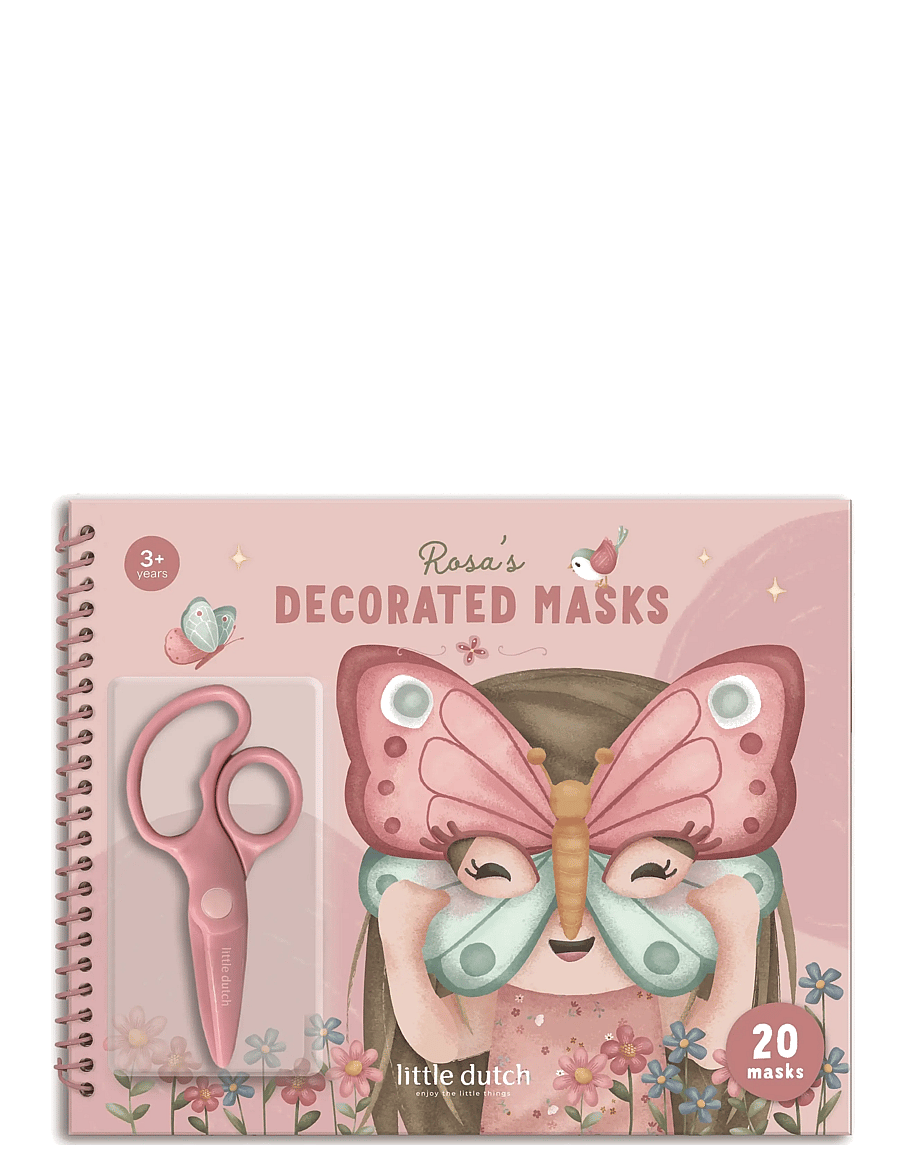Little Dutch - Book with scissor Rosa - målar- & pysselböcker - pink - 1