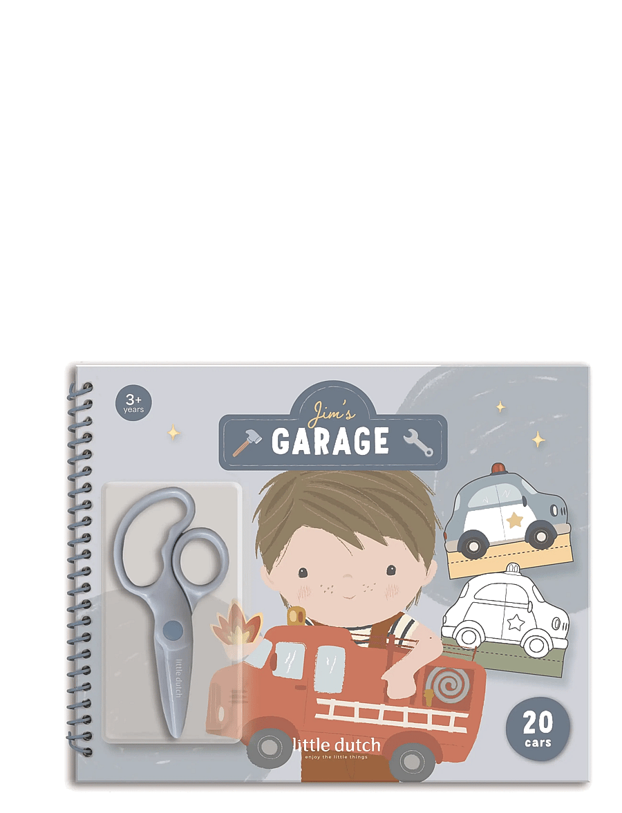 Little Dutch - Book with scissor Jim - målar- & pysselböcker - blue - 1