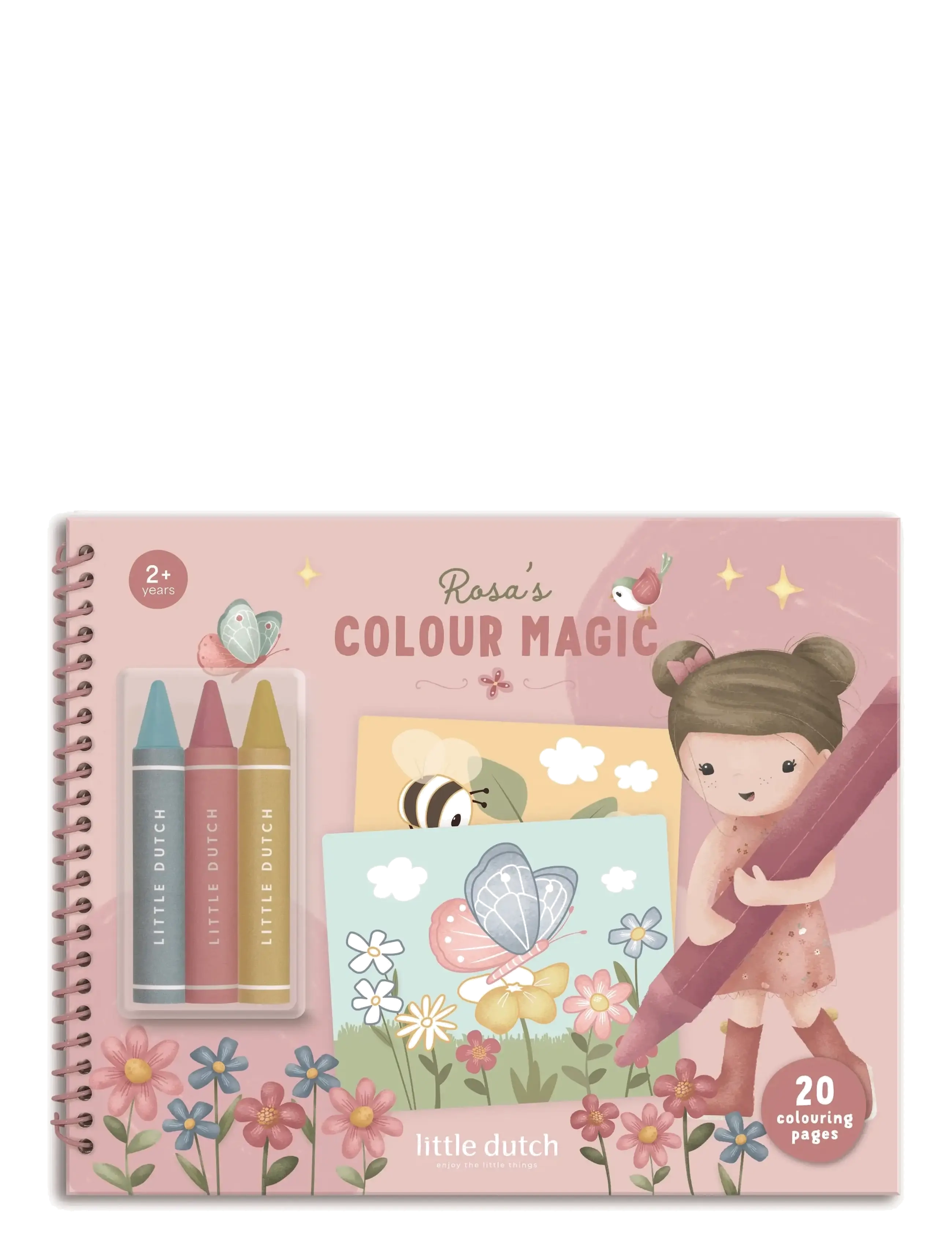 Little Dutch Colour Magic Book Rosa, Børn, Coloring & Craft Books, Pink, Str: ONE SIZE