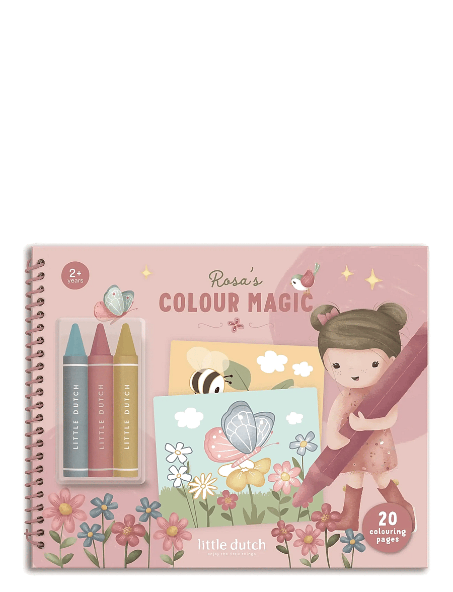 Little Dutch - Colour Magic Book Rosa - målar- & pysselböcker - pink - 0