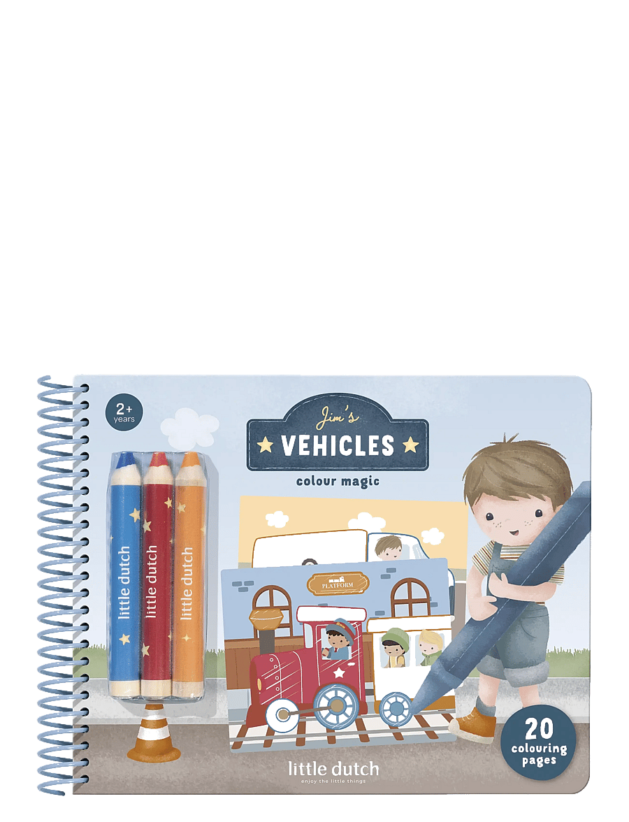 Little Dutch - Colour Magic Book Jim - målar- & pysselböcker - blue - 2