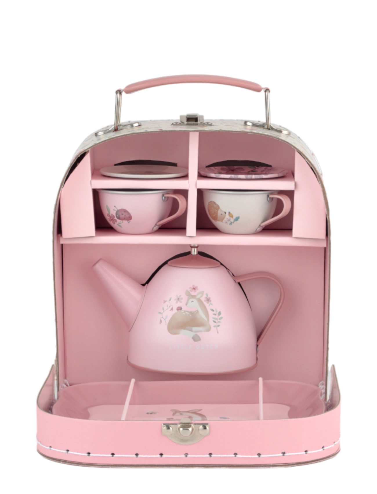 Little Dutch Fairy Garden Tea Set In Suitcase, Børn, Coffee & Tea Sæt, Pink, Str: ONE SIZE
