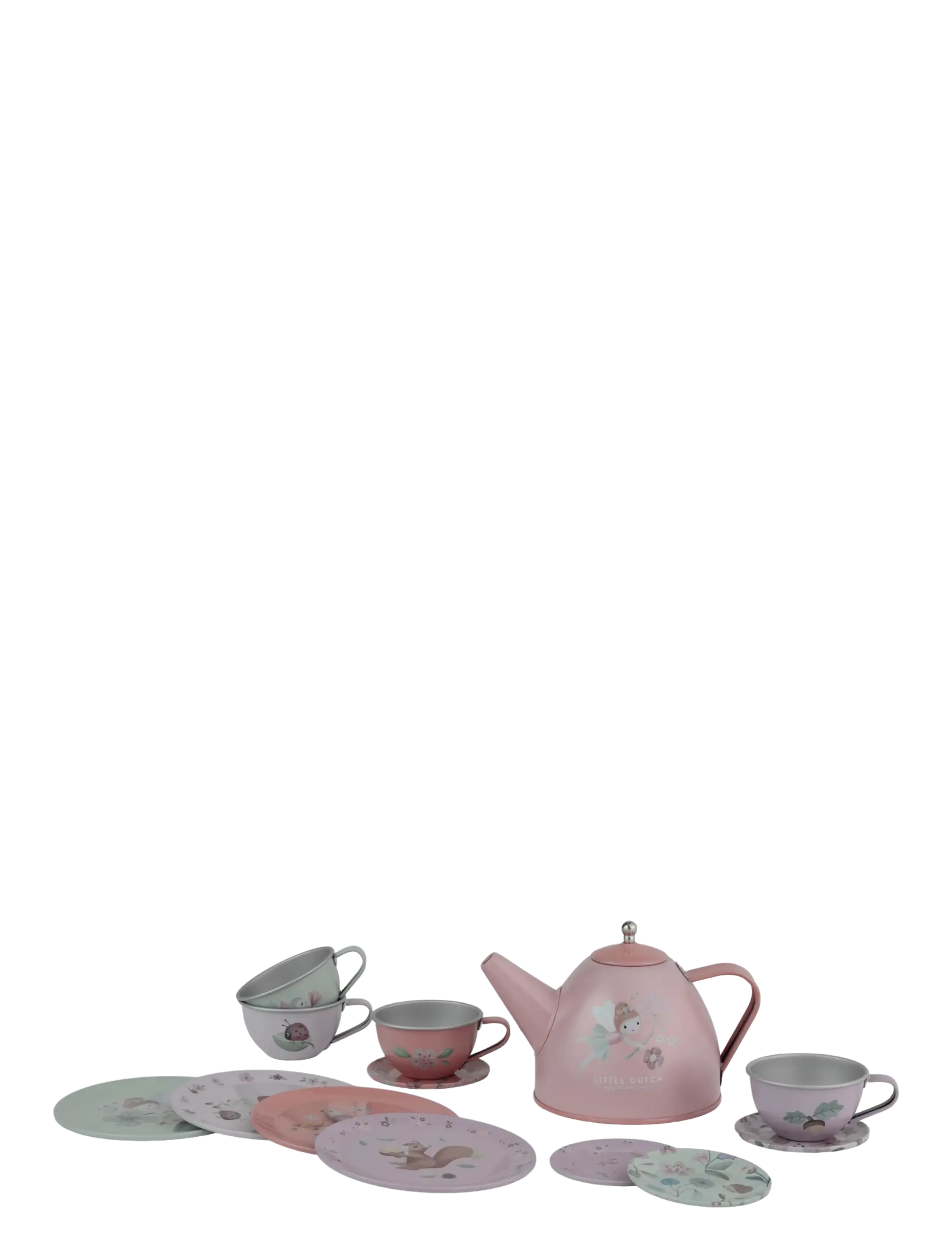 Little Dutch Tea Set - Fairy Garden - Leksaker - PINK / pink/rose